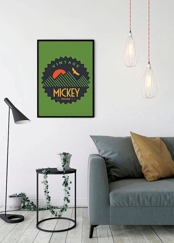 Komar Bild »Mickey Mouse Vintage« Disney 1 Stk. tlg. Wandbild zur Dekoration im Kinderzimmer - ohne Rahmen