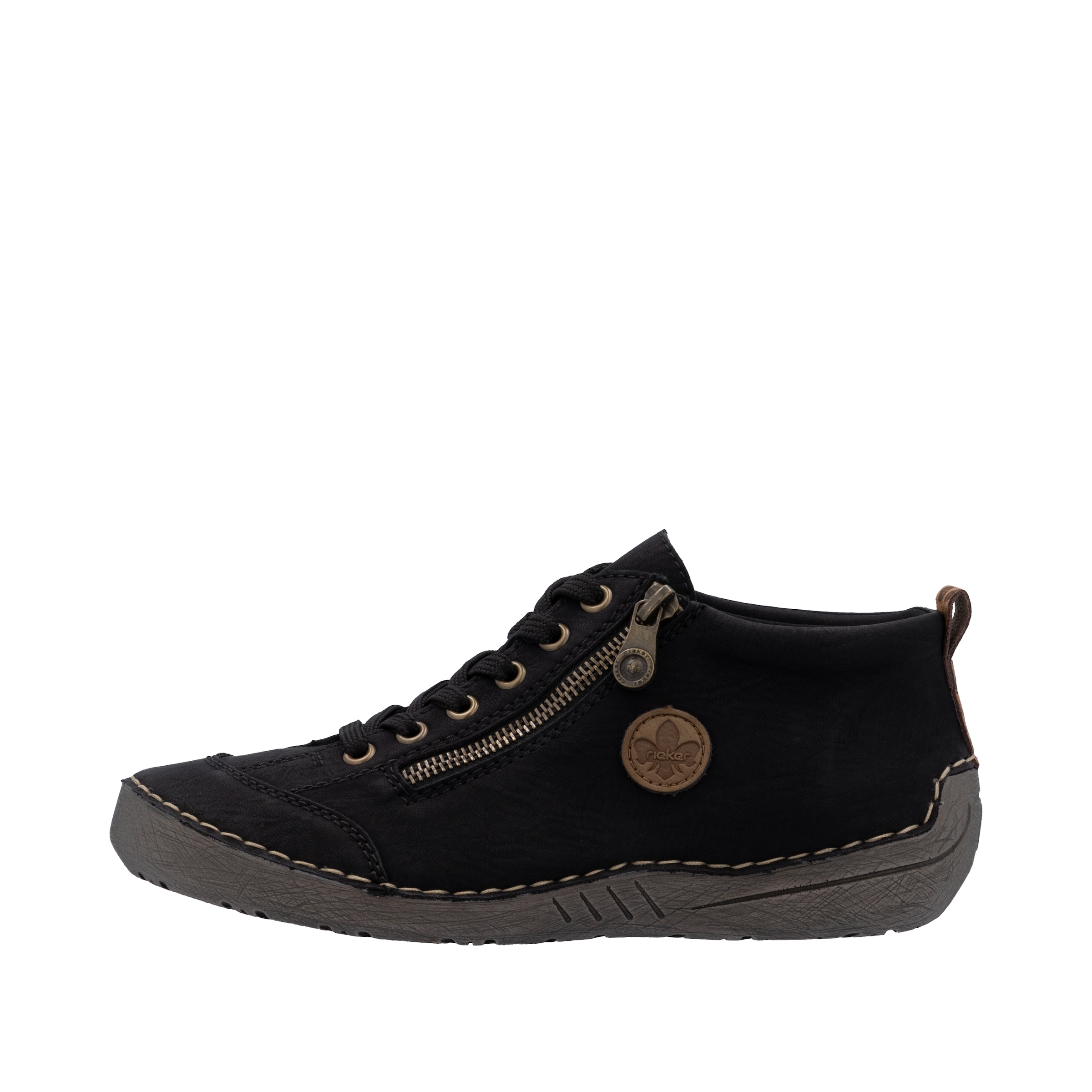 Rieker Schnürboots  Sneaker, Schnürschuh, Outdoorschuh mit Reißverschluss