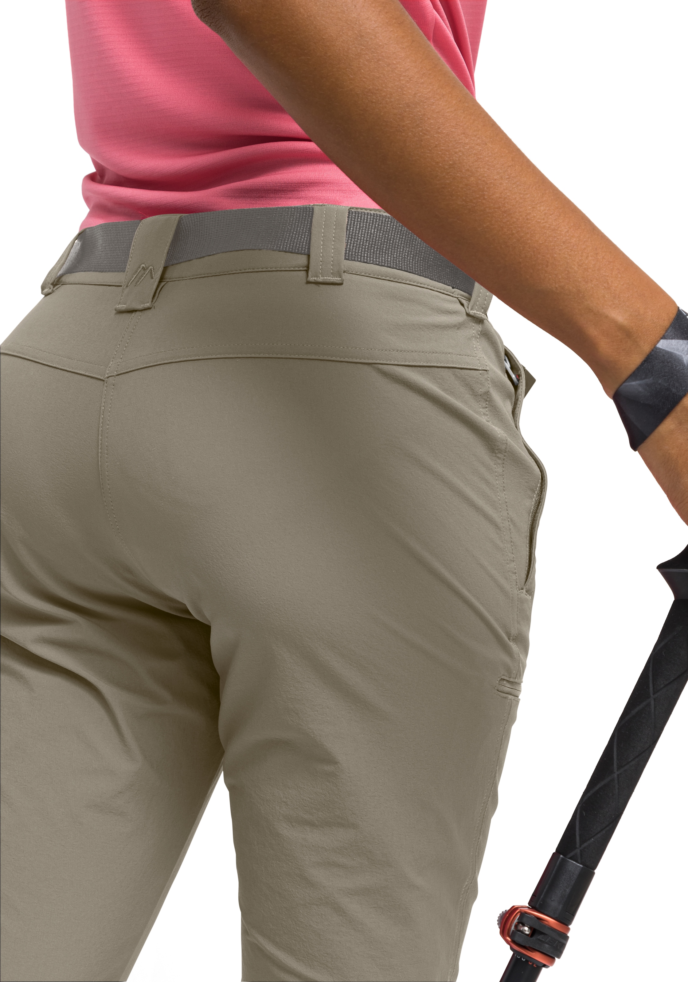 Maier Sports Caprihose »Inara slim 3/4«, Damen Wanderhose, atmungsaktive Outdoorhose, 3/4 Hose mit 3 Taschen