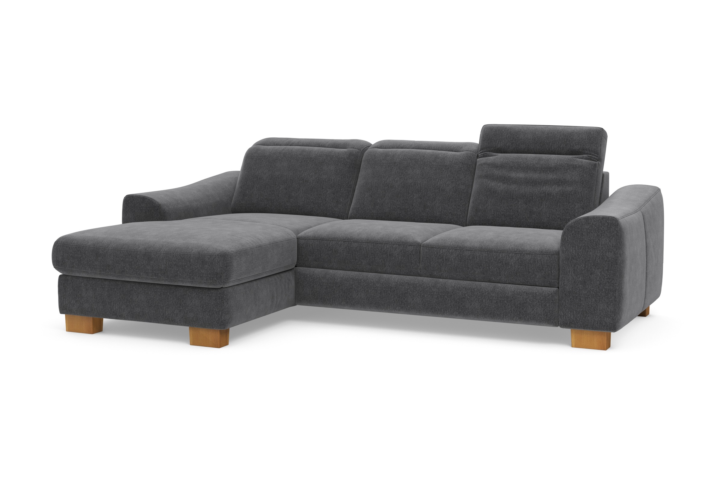 Home affaire Ecksofa »Dundee L-Form«, wahlweise mit Kopfteilverstellung und zusätzlich mit Bettfunktion