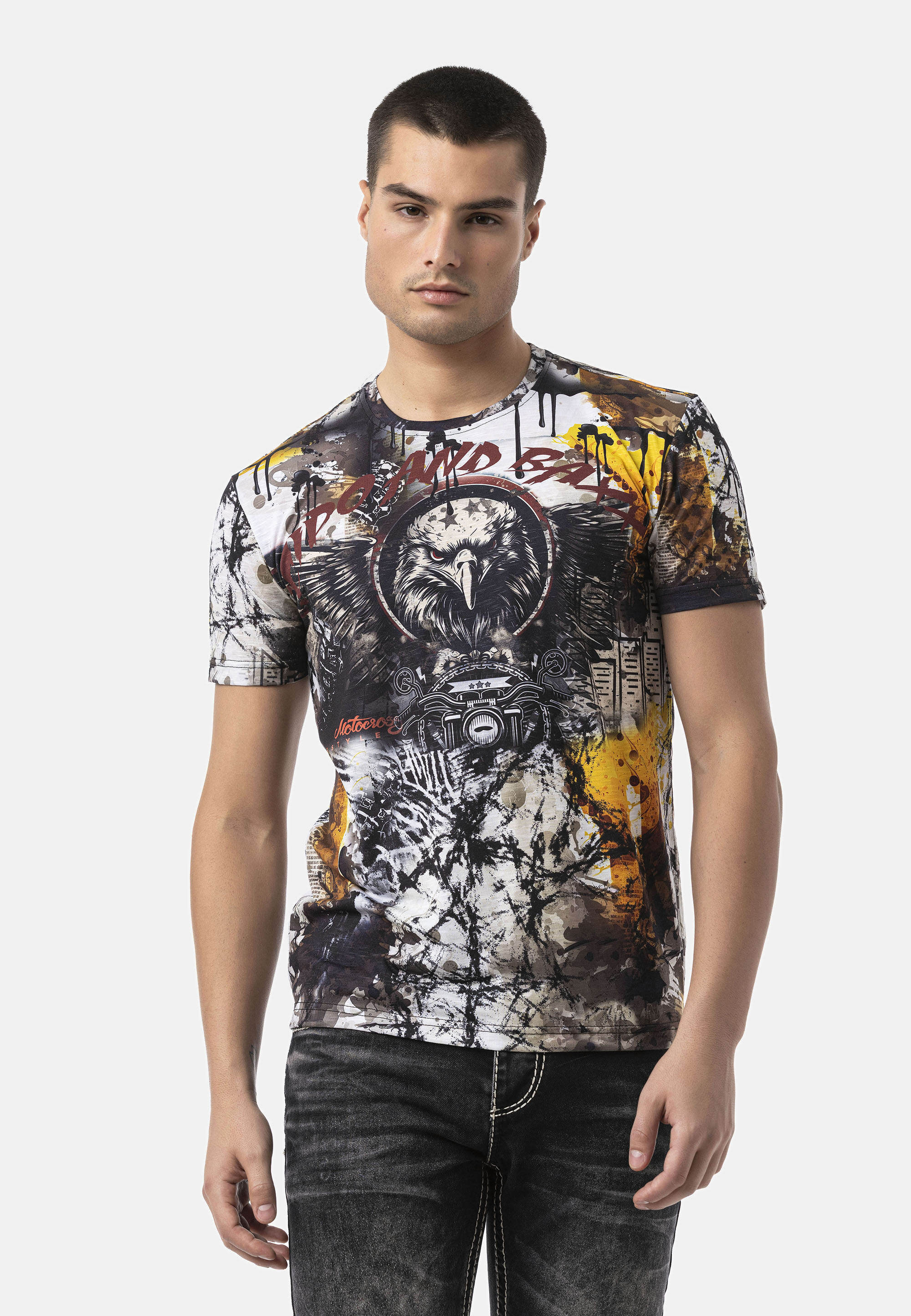 Cipo & Baxx T-Shirt "CT822" in Regular Fit