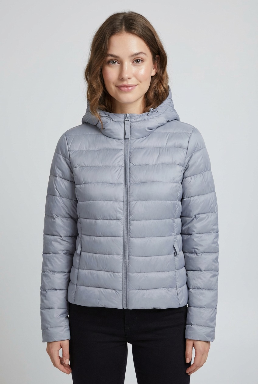 ONLY 1100000002199 "ONLTAHIA LW QUILTED HOOD JKT OTW CC OTW" mit Kapuze Kunstfaser