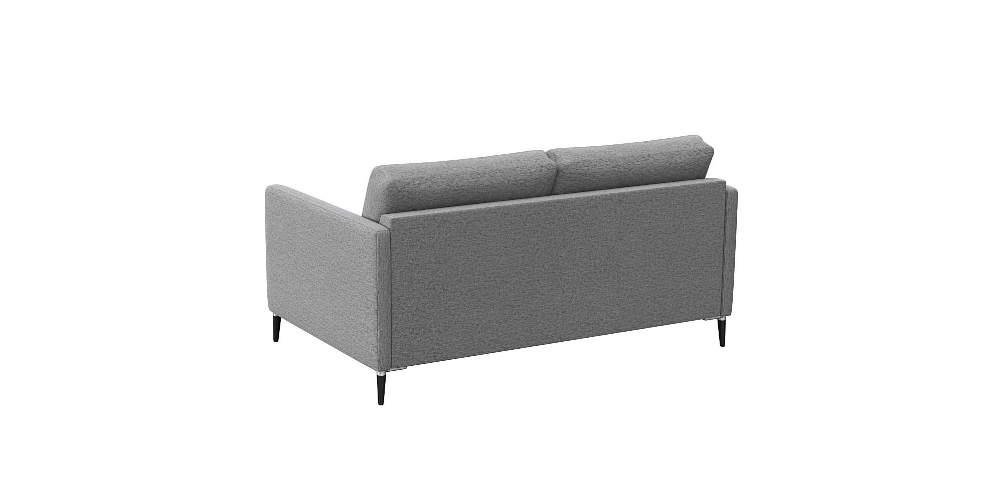 FLEXLUX 2-Sitzer »Fiore, super Sitzkomfort durch Kaltschaum im Sitz«, schmale Armlehnen, Füße Alu