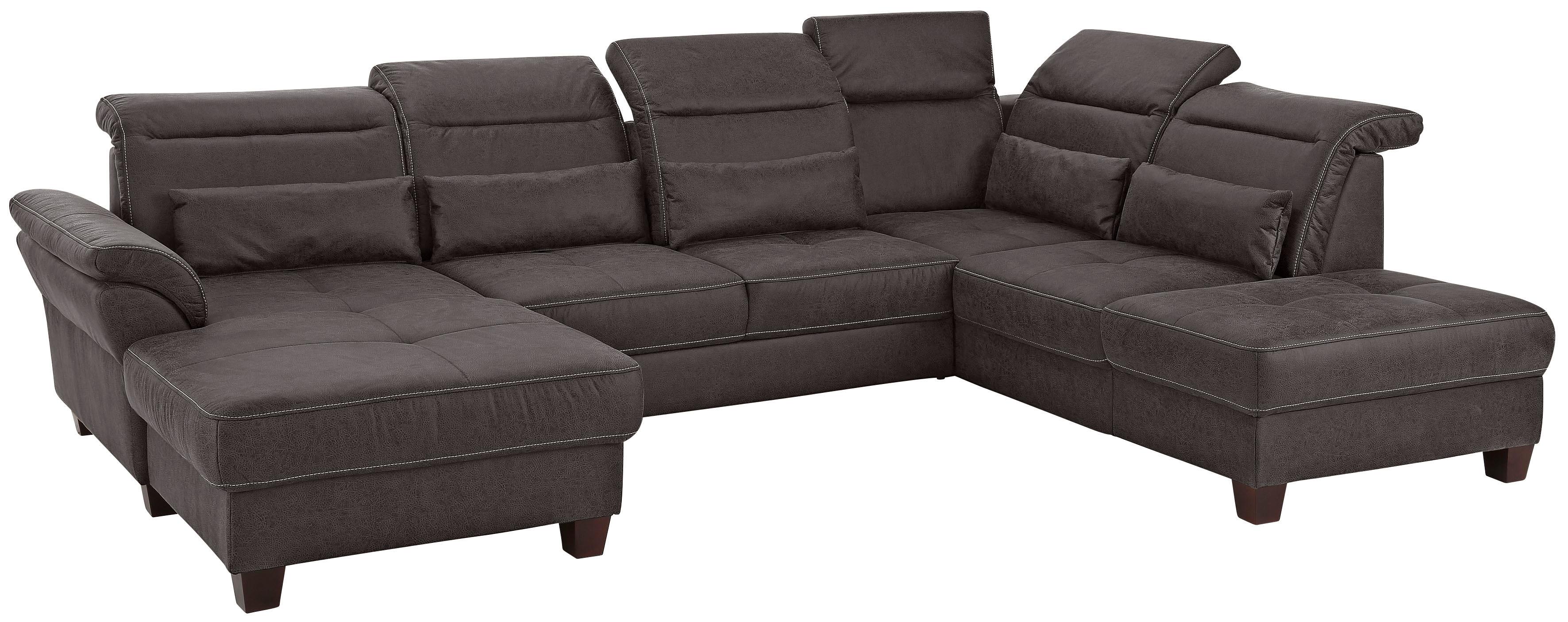 Thumbnail - Home affaire Wohnlandschaft "Solvei U-Form" Sitztiefenverstellung und Federkern, wahlweise Kopfteilverstellung