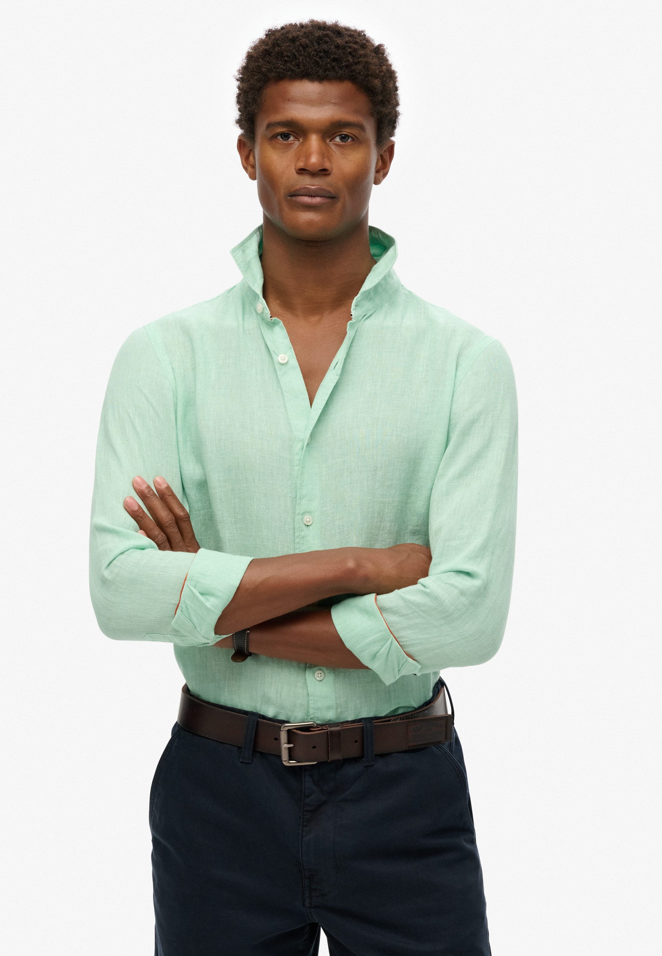 Superdry Langarmhemd »VACATION L/S LINEN SHIRT«