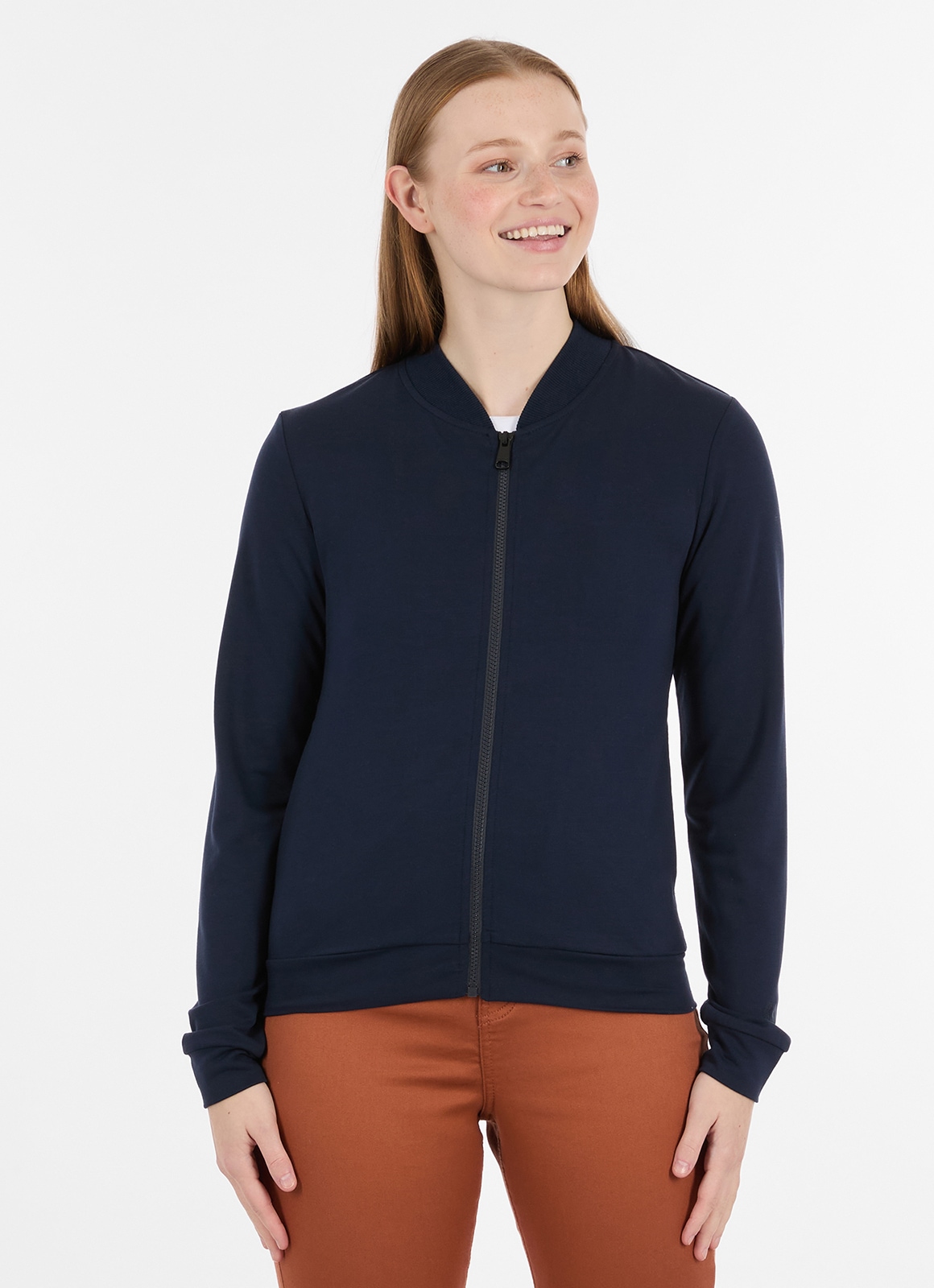 Ragwear Sweatjacke "KENIANE" mit Reißverschluss in unifarbener Optik