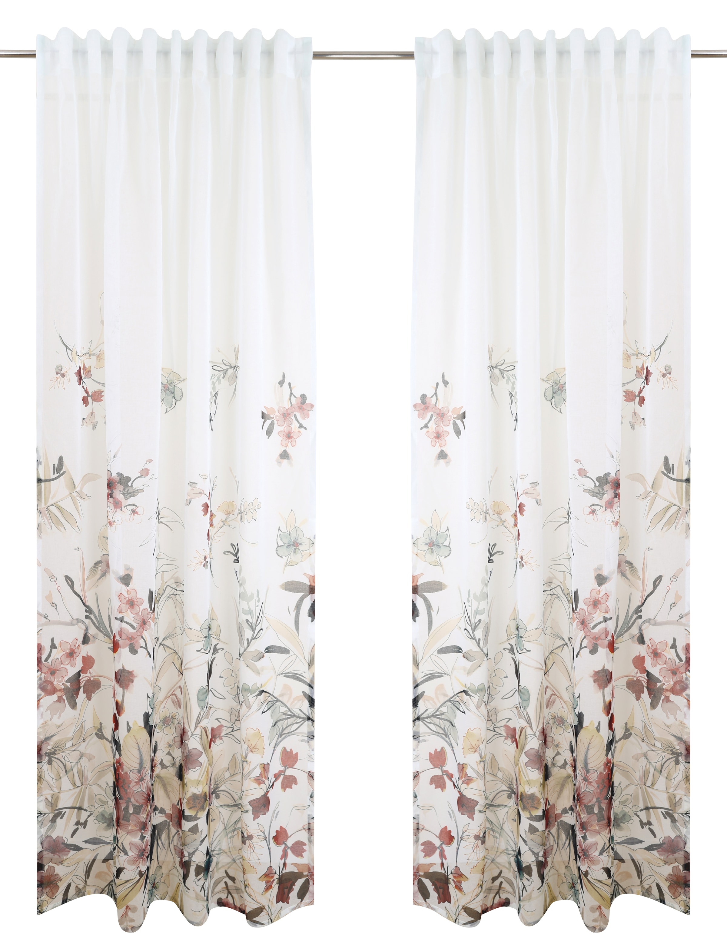 Home affaire Gardine »Friesach«, (1 St.), mit Blumenmuster