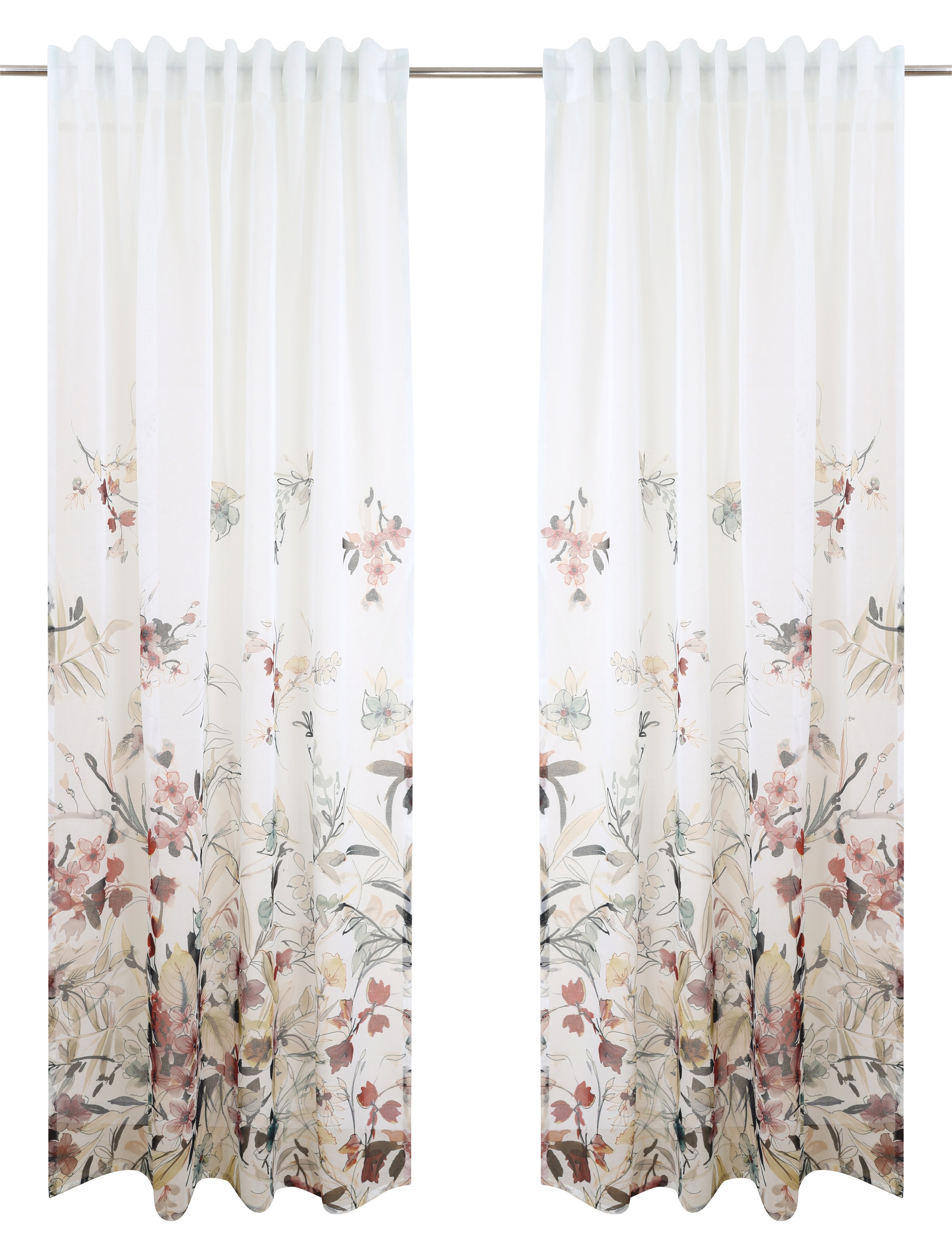 Thumbnail - Home affaire Gardine "Friesach" Multifunktionsband 1 Stk. tlg. mit Blumenmuster