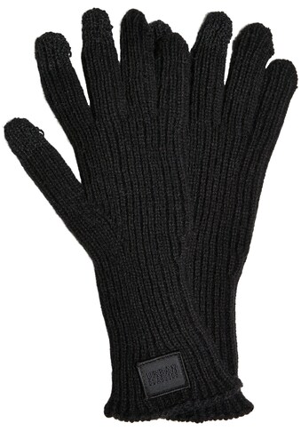 Baumwollhandschuhe »Urban Classics Unisex Knitted Wool Mix Smart Gloves«