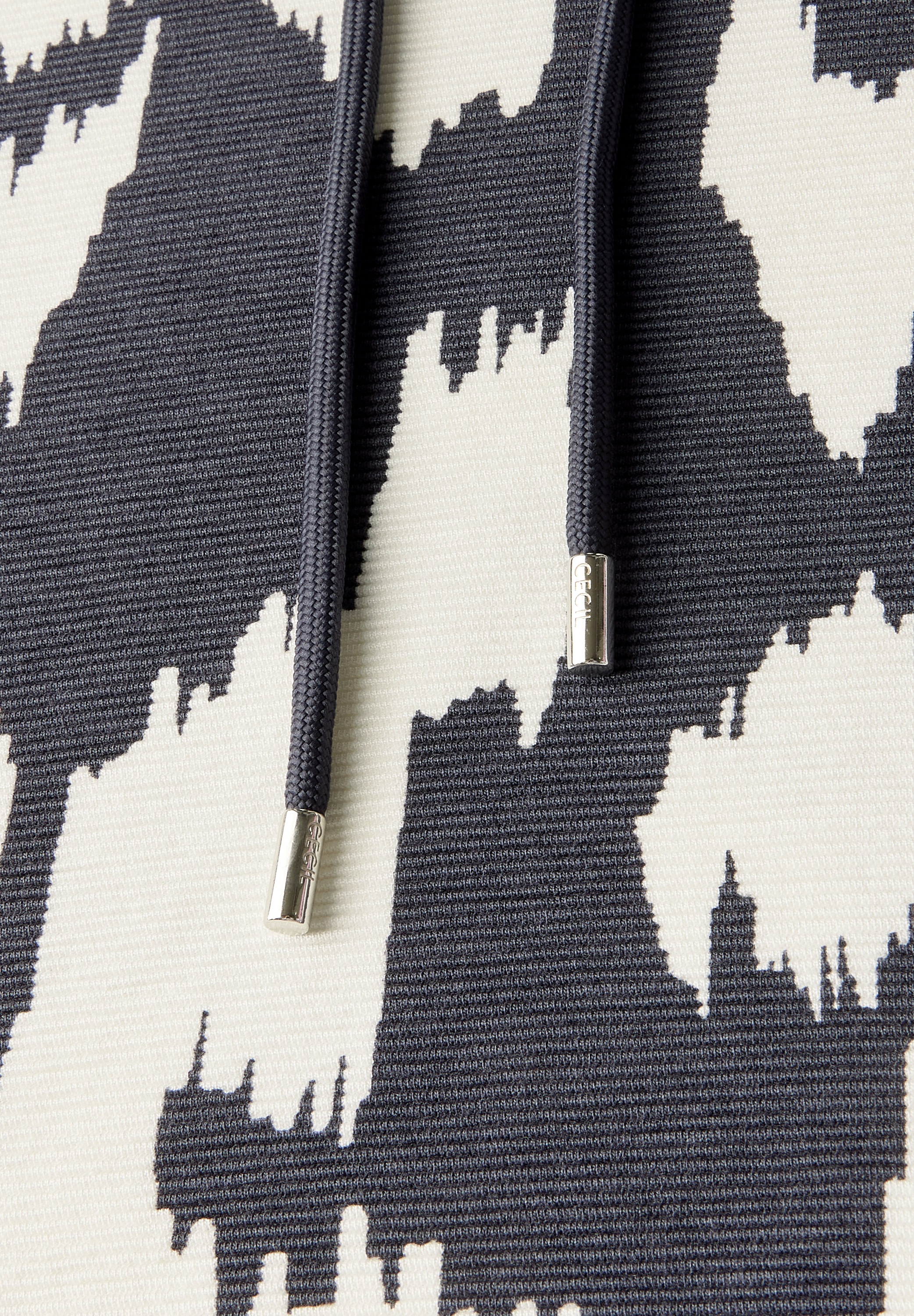 Cecil Kapuzenshirt, mit grafischem Muster