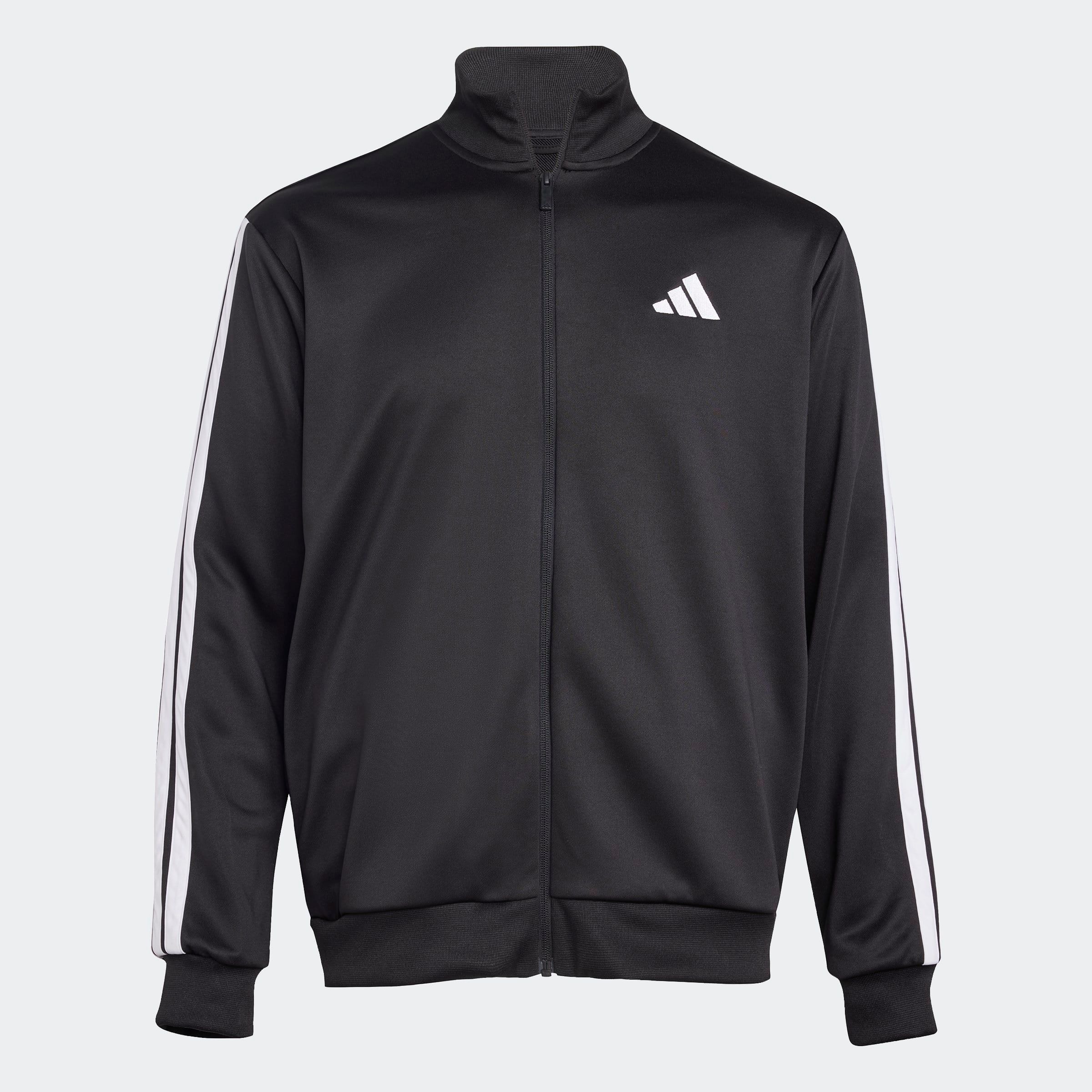 adidas Sportswear Trainingsanzug »M 3S FT TT TS« 2 tlg. zweiteiliges Set, aus French-Terry-Material, mit Rippdetails