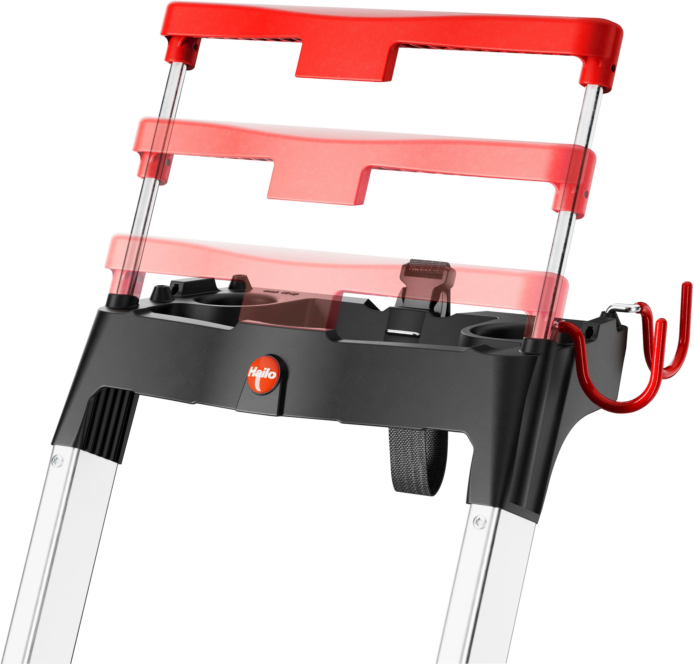 Hailo Stehleiter »L100 TopLine« Alu-Sicherheits-Stehleiter  5 Stufen