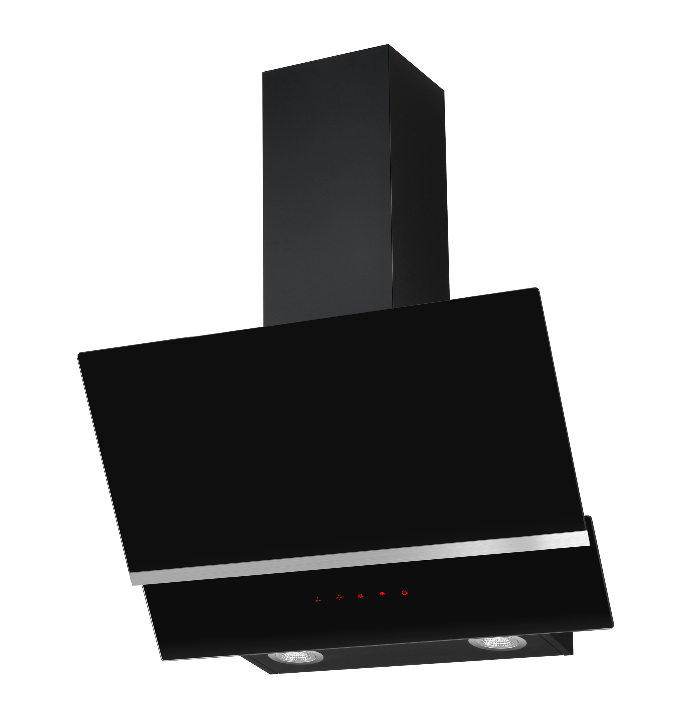 Amica Kaminhaube »KHF 684 611 S« Modernes Schwarz, helles Licht – flexibel und im Nu sauber