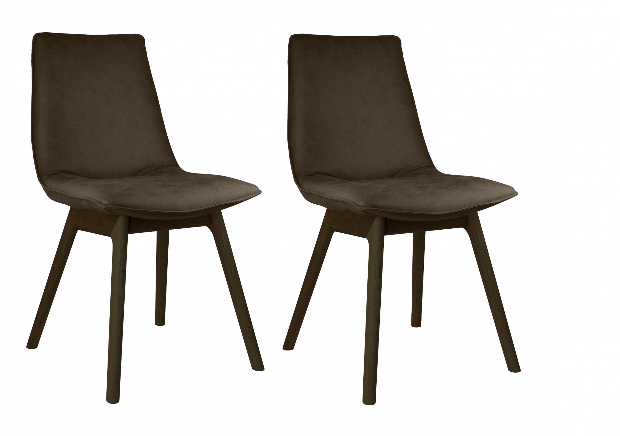Esszimmerstuhl OTTO HOME "Ramon", braun (braun trelew 9981, buche wenge), B:45cm H:91cm T:57cm, Holzwerkstoff, Massivholz, Polyester, Stühle, Esszimmerstuhl, mit Massivholzbeinen, verschiedenen Farben und Stoffe