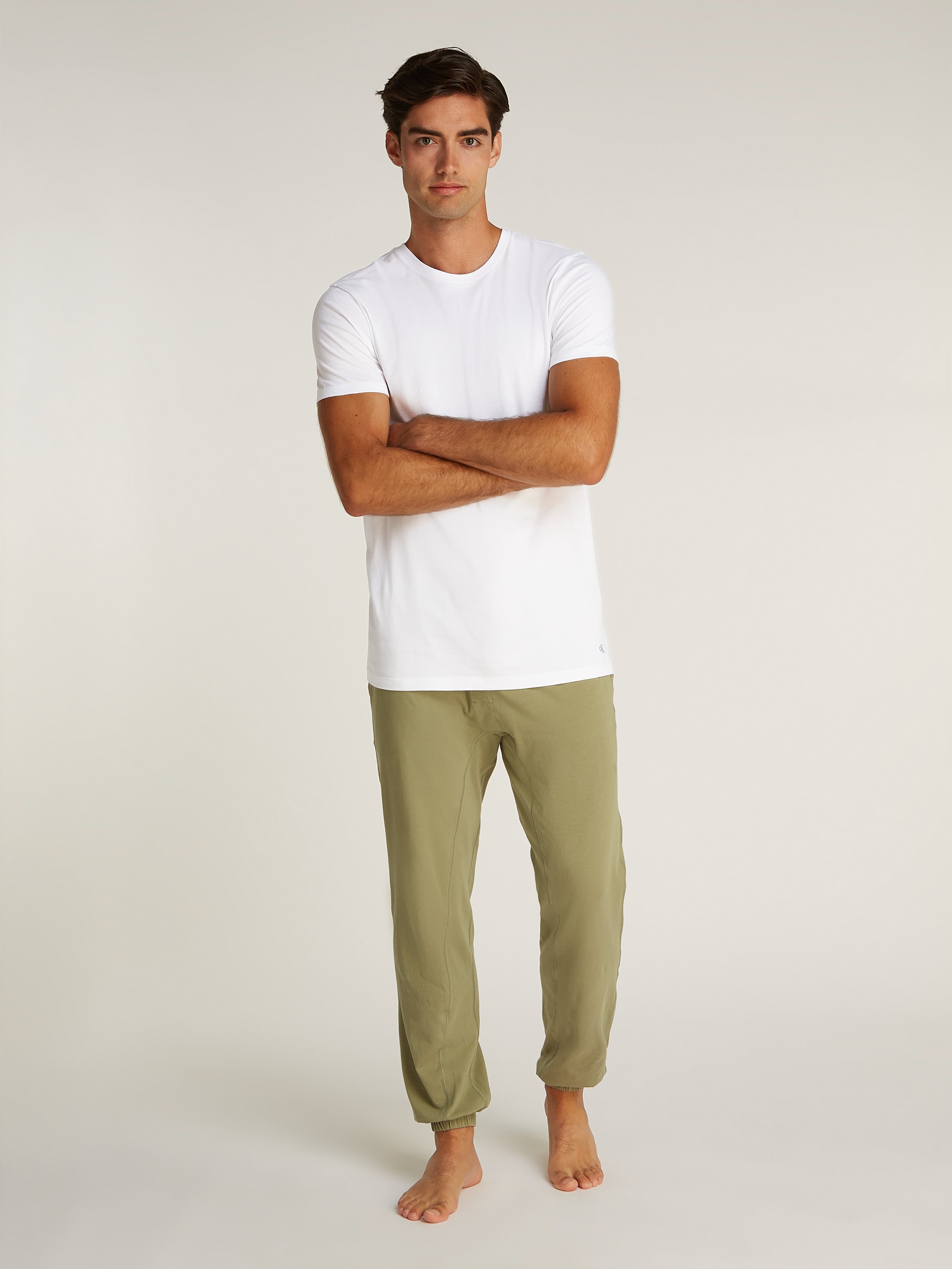 Calvin Klein Underwear T-Shirt »S/S CREW NECK 3PK«, (Packung, 3 tlg., 3er-Pack), mit Logostickerei
