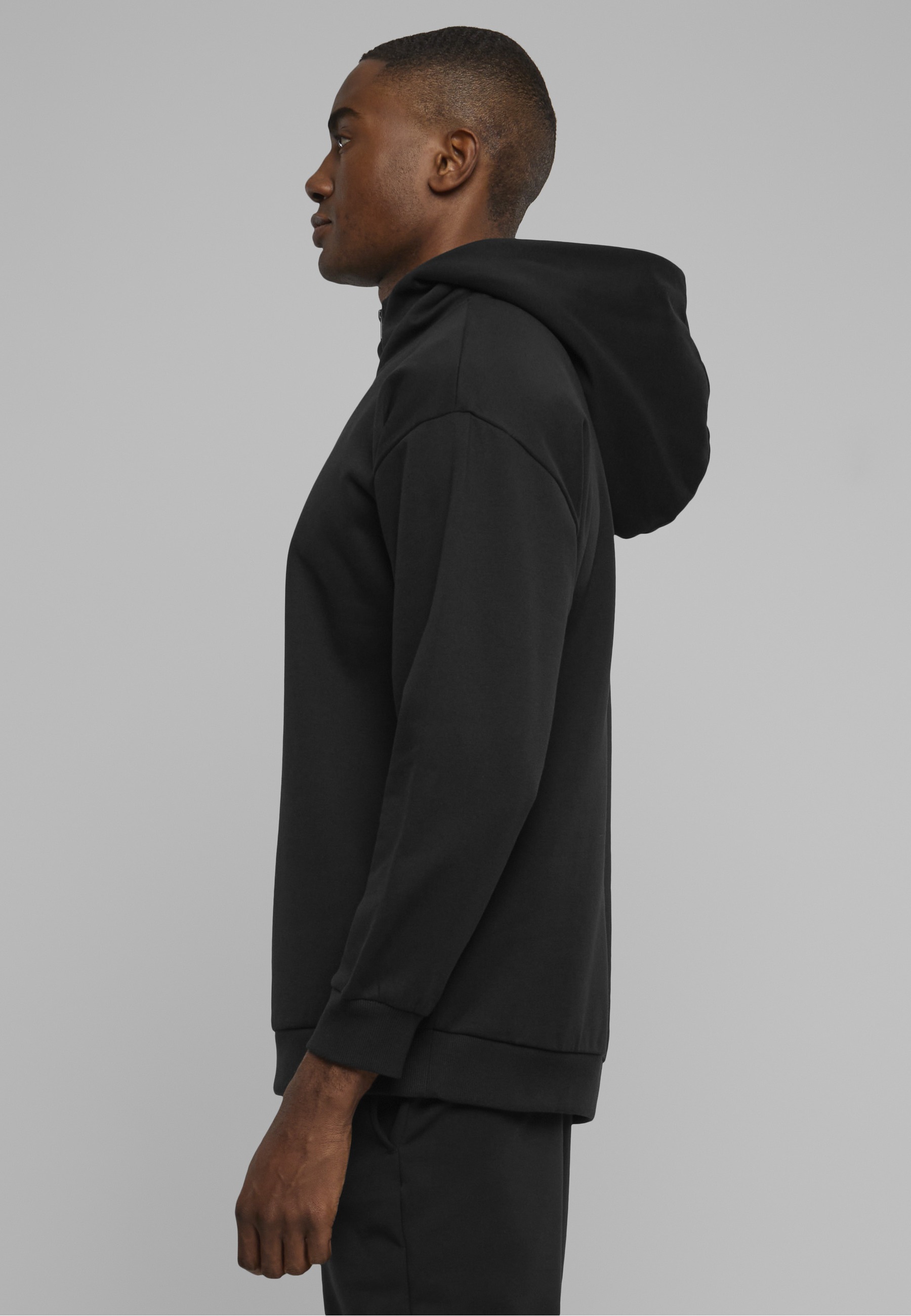 URBAN CLASSICS Sweater »Urban Classics Herren Zipped High Neck Hoody«, 1 Stk.
