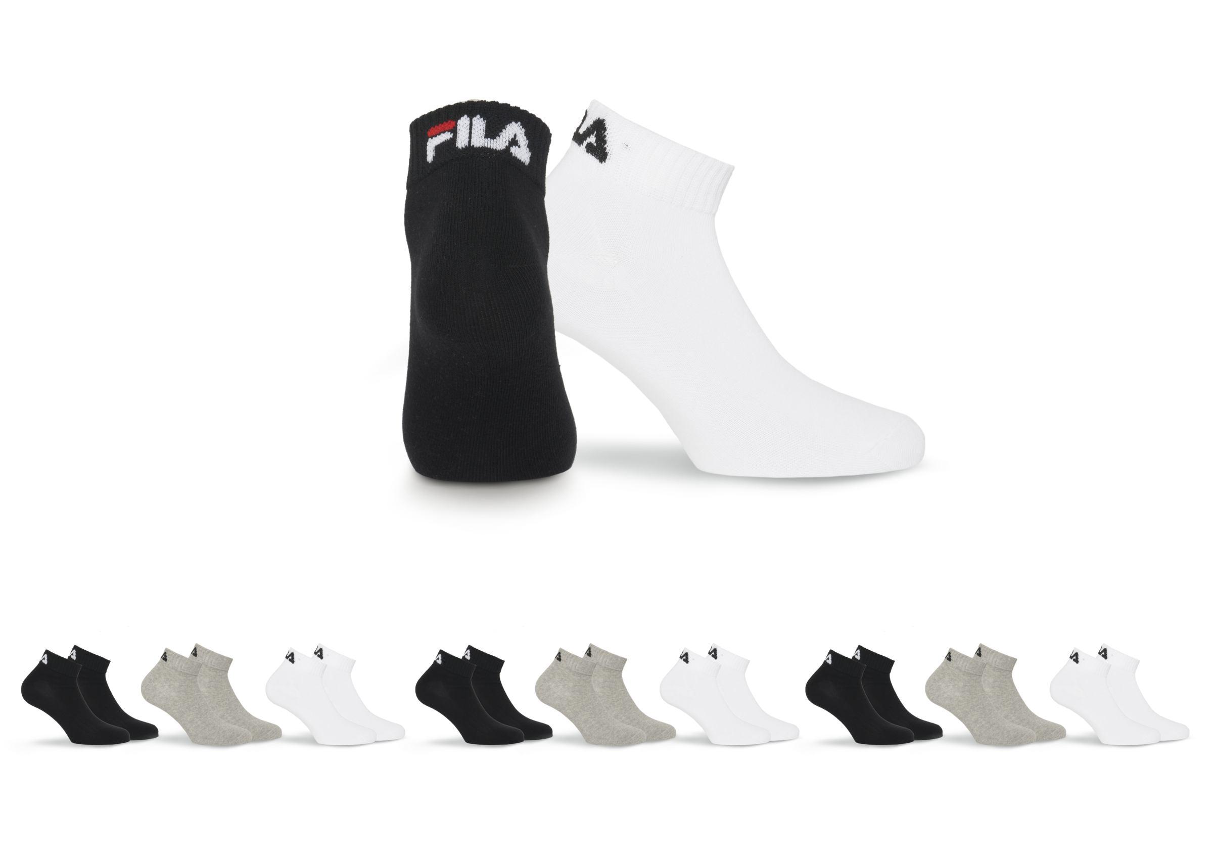Fila Kurzsocken "UNISEX QUARTER PLAIN SOCKS" 9 Paar tlg. mit klassischem Lo günstig online kaufen
