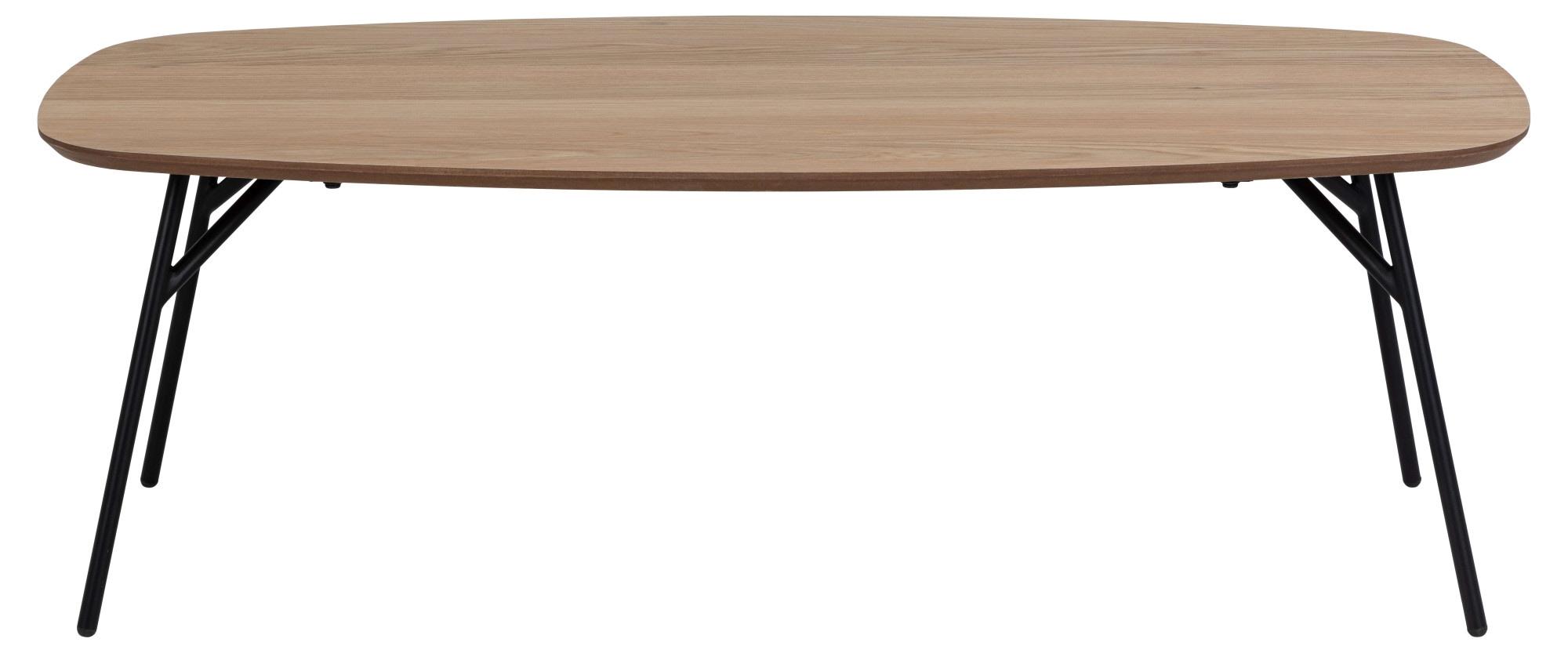 ACTONA GROUP Couchtisch »Caracas«, mit Eiche Furnier, geölt, Gestell aus Stahl, Breite 120 cm