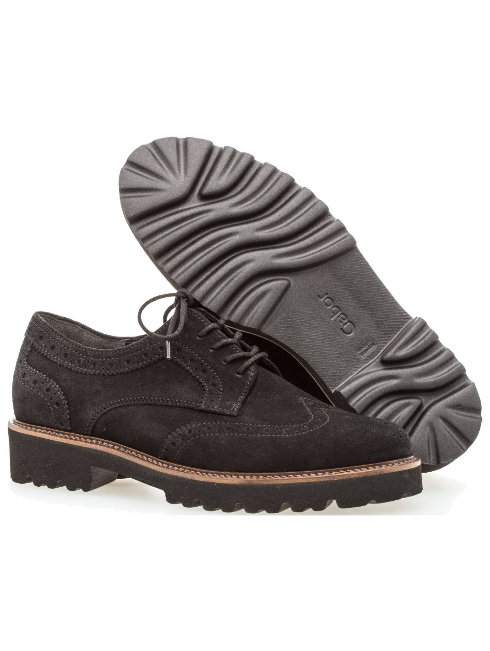 Gabor Schnürschuh »Gabor Halbschuhe Veloursleder«