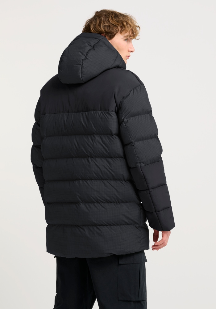 Jack Wolfskin Winterjacke »ICY HOLLOW HOODED JKT M« mit Futter und Wattierung aus Polyester, Winterjacke, phantom