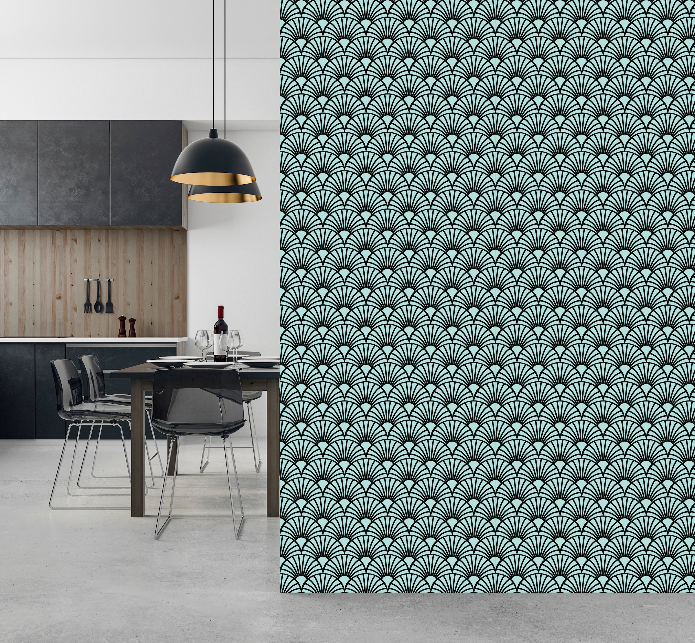 queence Vinyltapete »Hedi«, bedruckt-Barock-Antikoptik-Kunst, 90x250cm, selbstklebend, kinderleichte Anbringung, Sticker