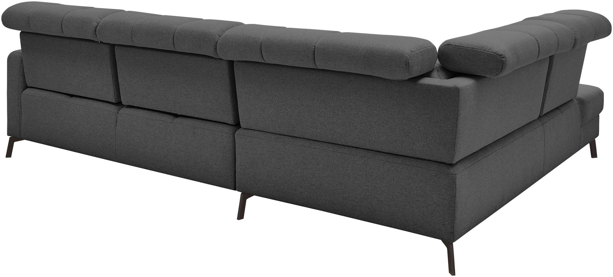 Musterring Ecksofa »MR 4615«, mit Kopf- und Rückenverstellung, Metallfuß schwarz, Maße 272 x 214 cm