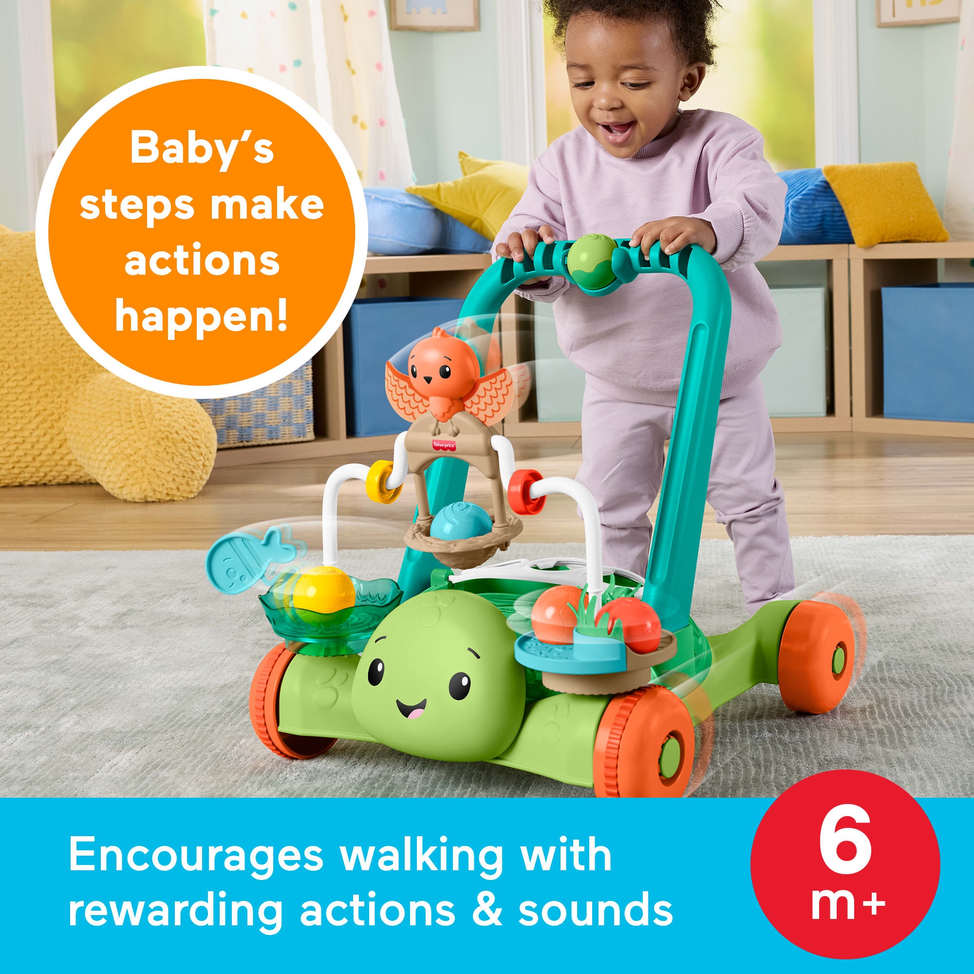 Fisher-Price® Lauflernwagen »Moves with You Schildkröte«
