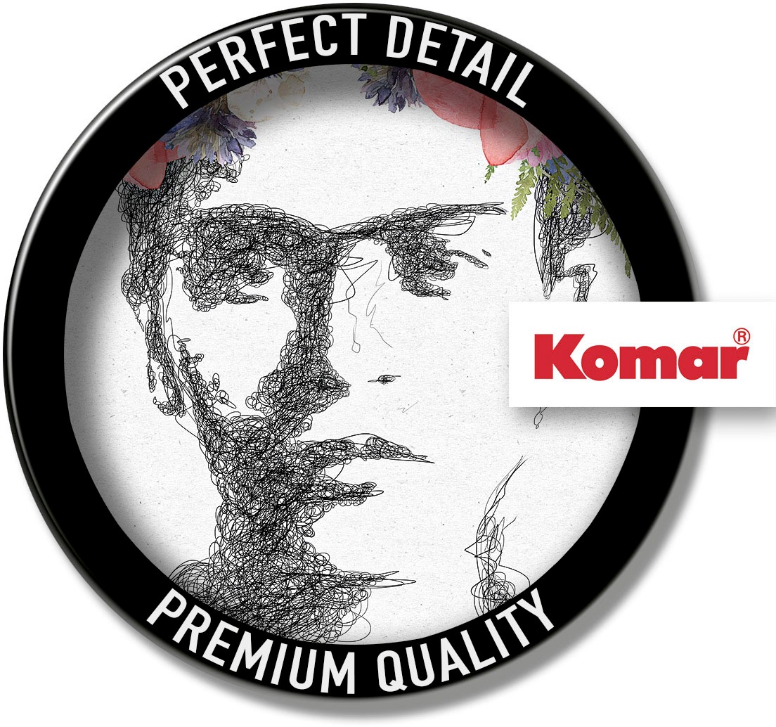 Thumbnail - Komar Bild "Leticia Fineline" Natur 1 Stk. tlg. Wandbild zur Dekoration - ohne Rahmen