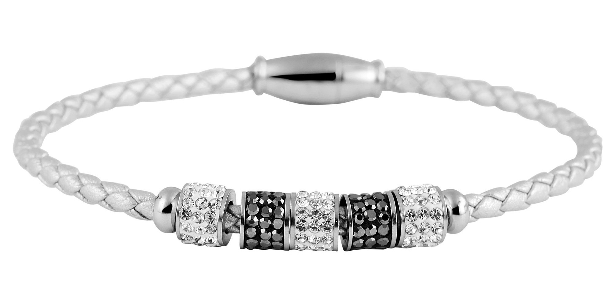 Adelia´s Armband »Armband – Lederarmband aus Leder mit Strass Steinchen 17 cm« Ein Geschenk, das Freude macht