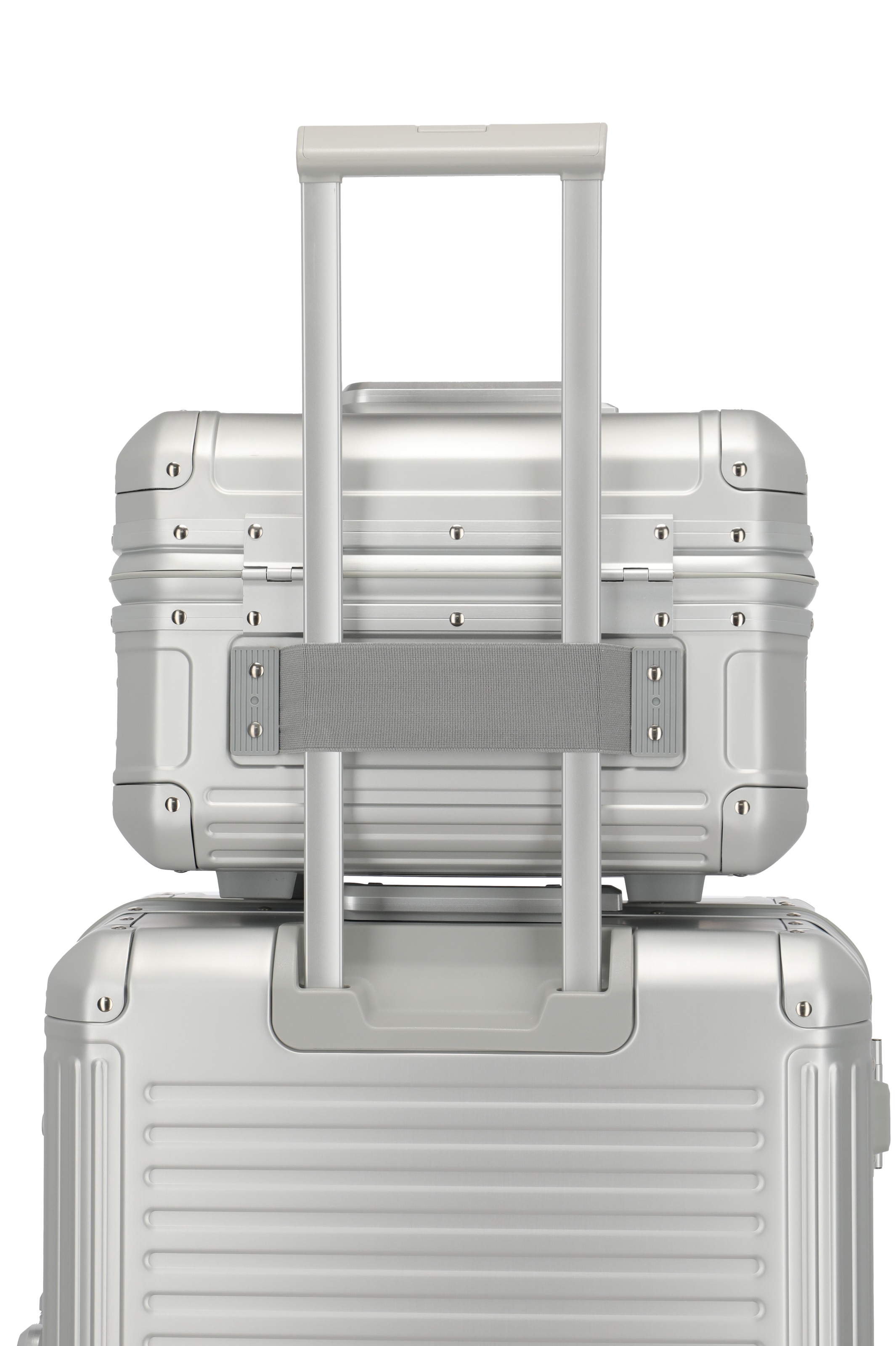 travelite Beautycase »NEXT Kosmetikkoffer Aluminium« Kosmetikkoffer mit herausnehmbarem Inlay und TSA-Schloss
