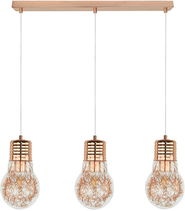 SPOT Light Pendelleuchte »Bulb«, 3 flammig-flammig, Deckenleuchte aus  Metall für den Wohn- und Essbereich | BAUR