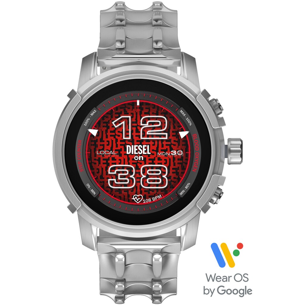DIESEL ON Smartwatch »Diesel Griffed, DZT2040«, (Wear OS by Google)