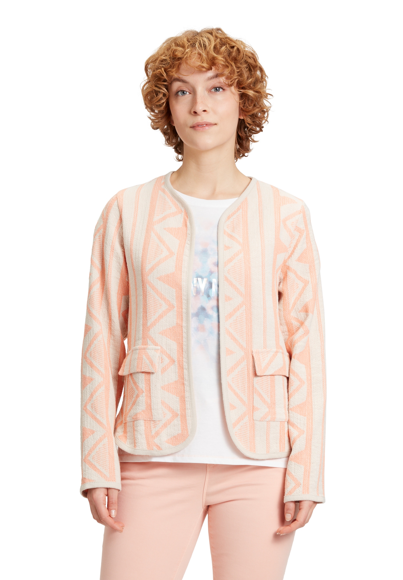 Cartoon Jackenblazer "Cartoon Damen Blazer-Jacke mit Muster", Material günstig online kaufen