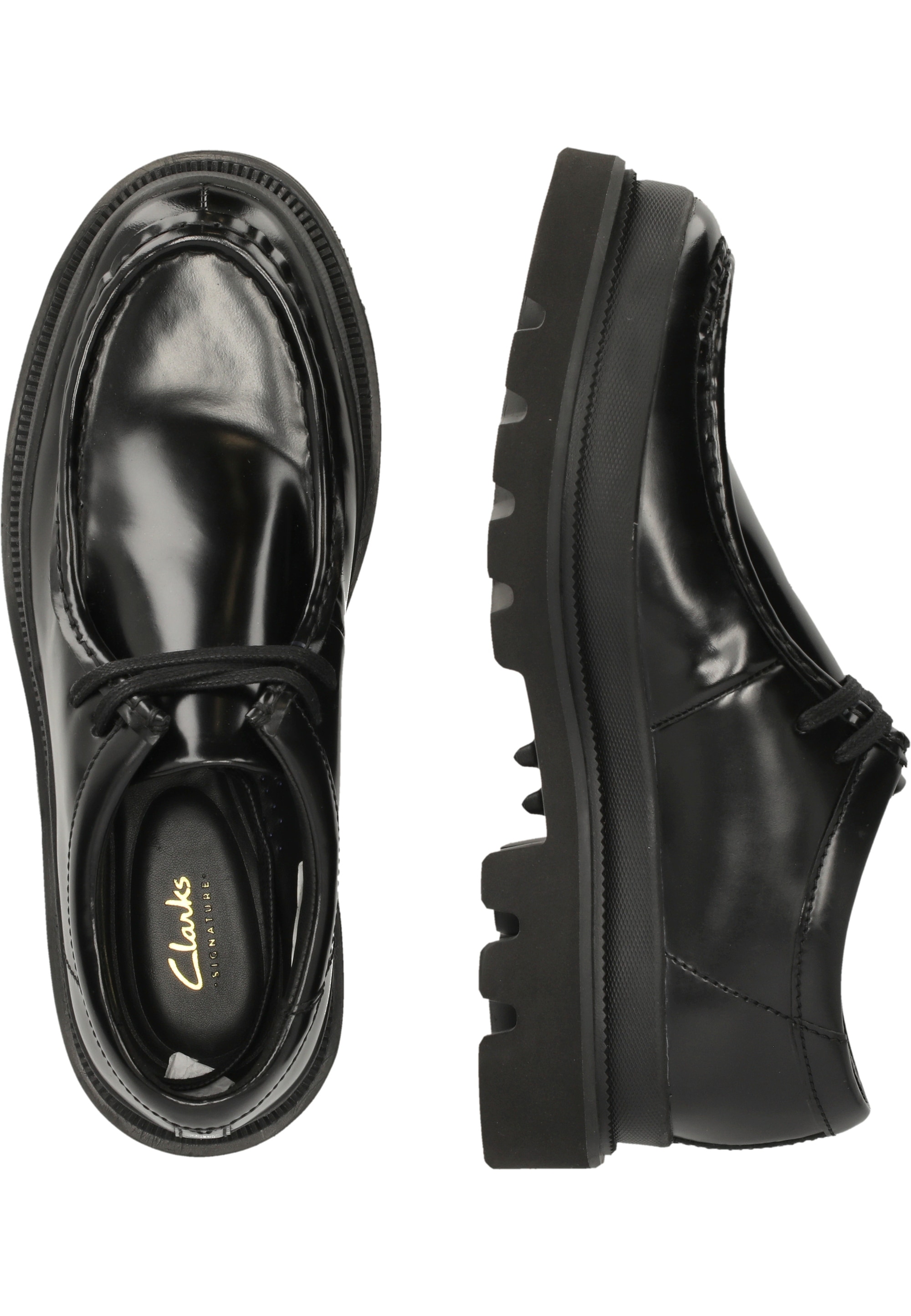 Clarks Schnürschuh »Badell Seam«, mit extra leichter Chunky-Sohle