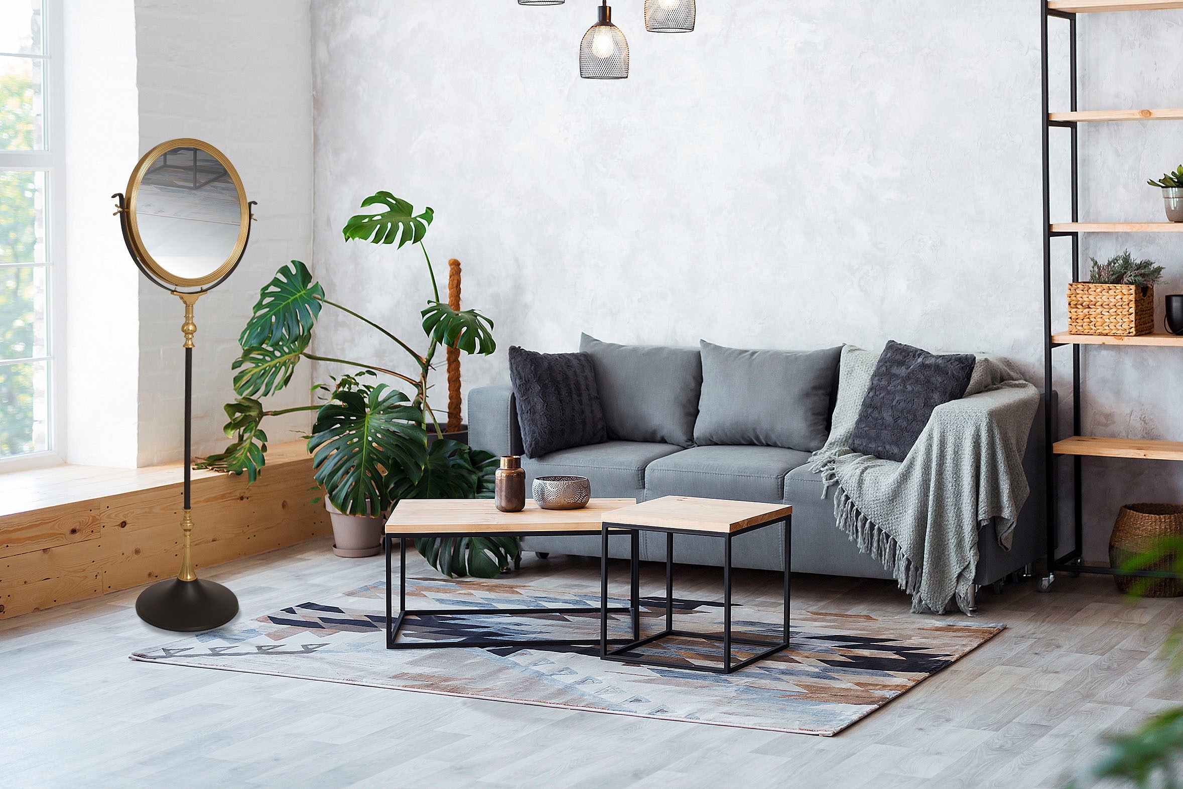 Kayoom Dekospiegel "Standspiegel Eleganca 125", (1 St.), Standspiegel günstig online kaufen