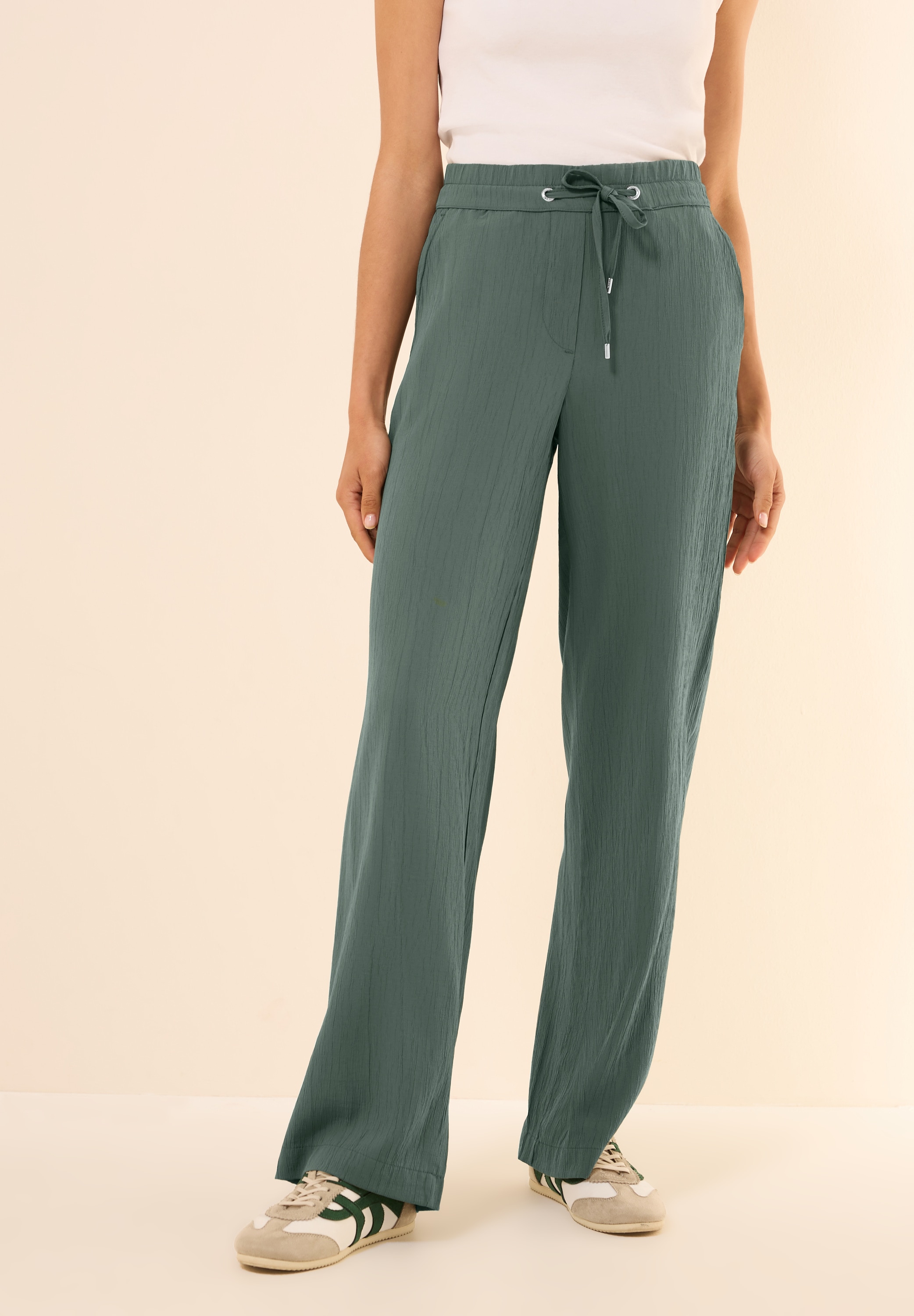 Cecil Stoffhose "Style Neele", Sommerhose mit elastischem Bund und Tunnelzu günstig online kaufen