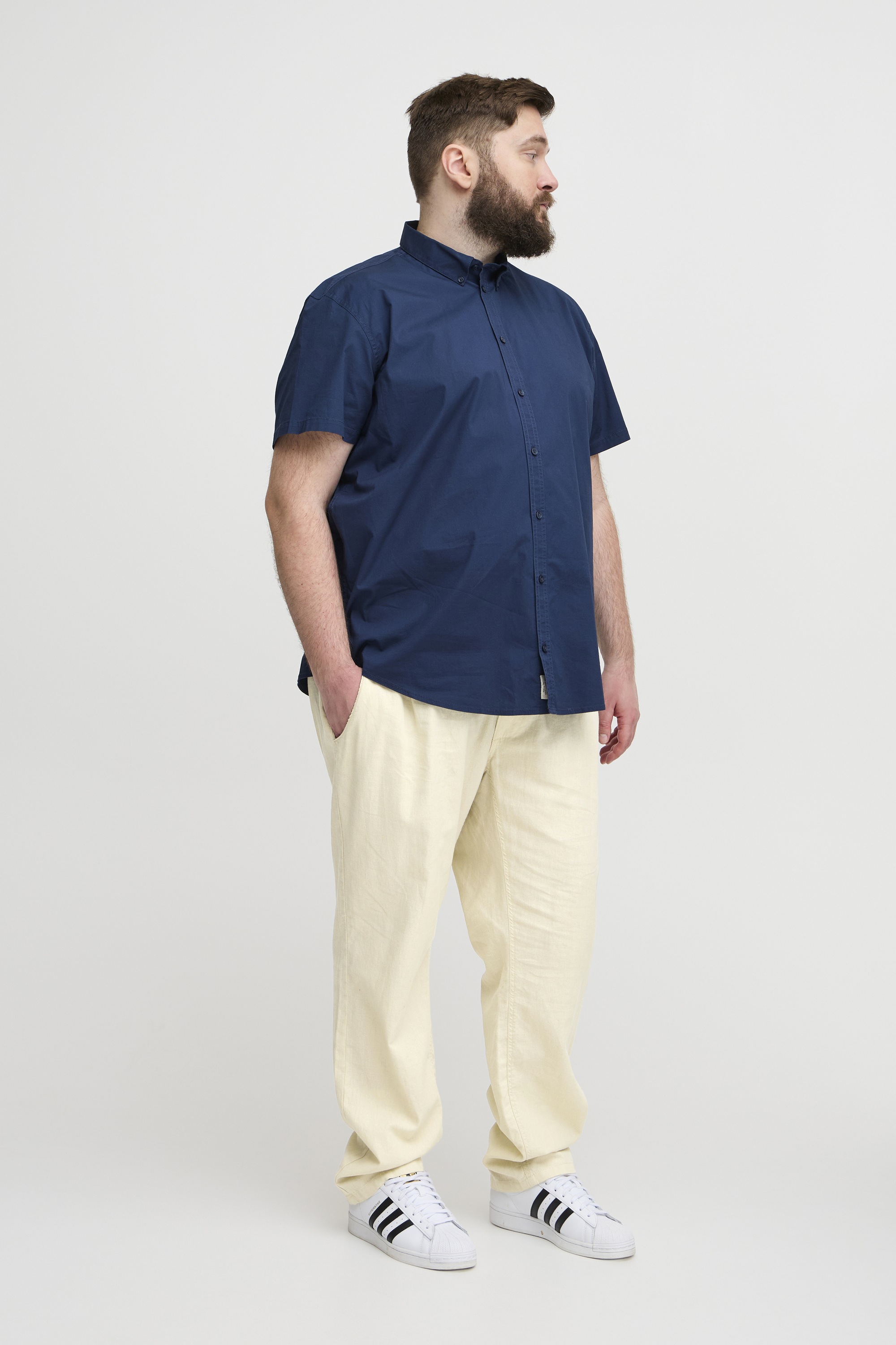 BLEND Leinenhose Trousers Beige 44 2