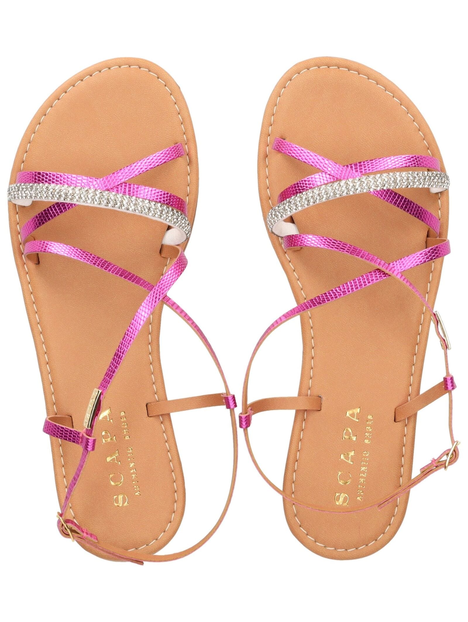 Scapa Riemchensandale »scapa Sandalen Lederimitat«