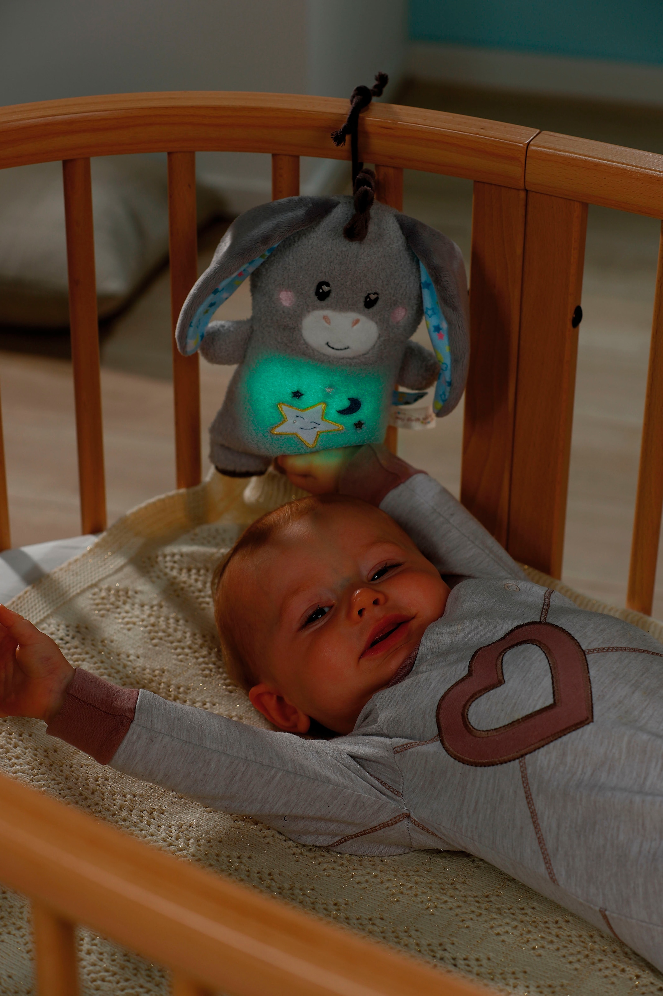 Nici Kuscheltier »My First NICI, Esel Littledoo 25 cm«, Baby Einschlafhilfe; mit Licht und Sound