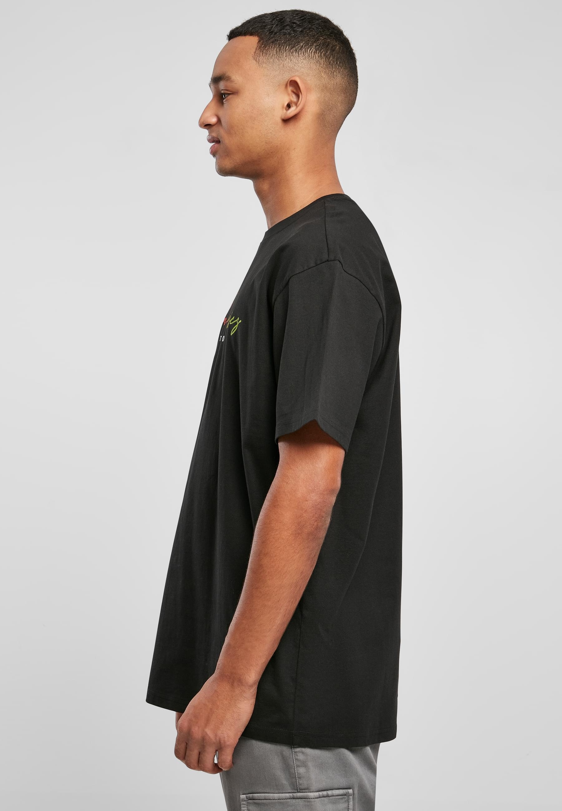 URBAN CLASSICS T-Shirt »Urban Classics Herren Script Logo Tee«, (1 tlg.)