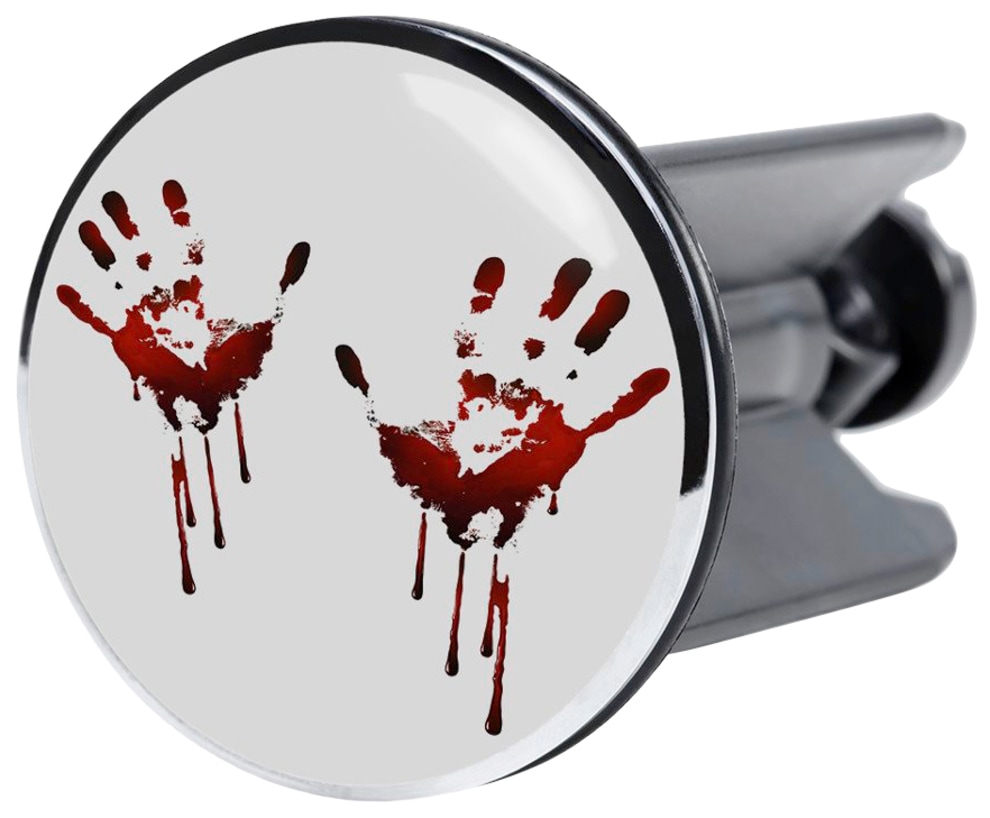 Sanilo Badaccessoire-Set »Blood«, (Komplett-Set, 3 tlg.), bestehend aus WC-Sitz, Badteppich und Waschbeckenstöpsel