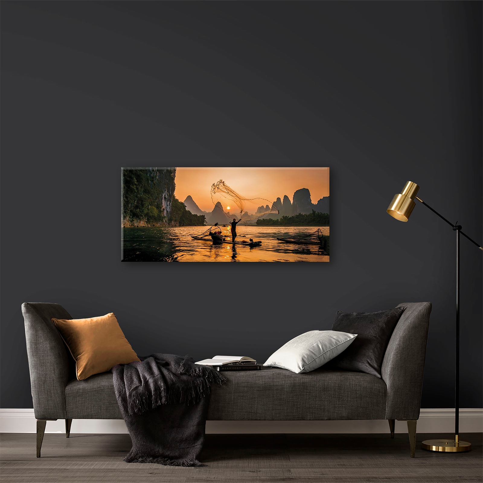 Art for the home Leinwandbild »Asiatische Fisher«, (1 St.) kaufen | BAUR | Leinwandbilder