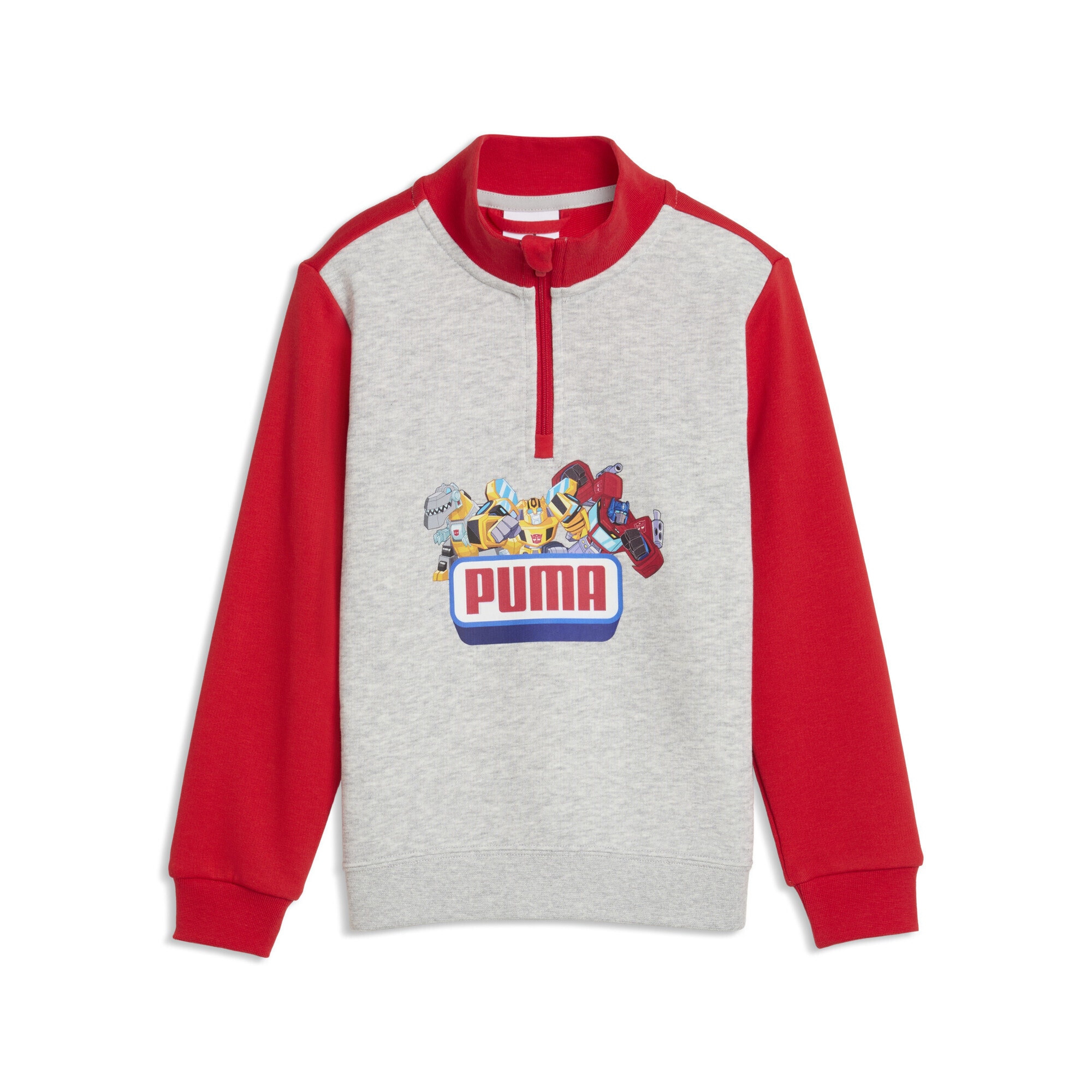PUMA Rundhalspullover "PUMA x TRANSFORMERS Graphic Sweatshirt mit Reißverschluss bis"