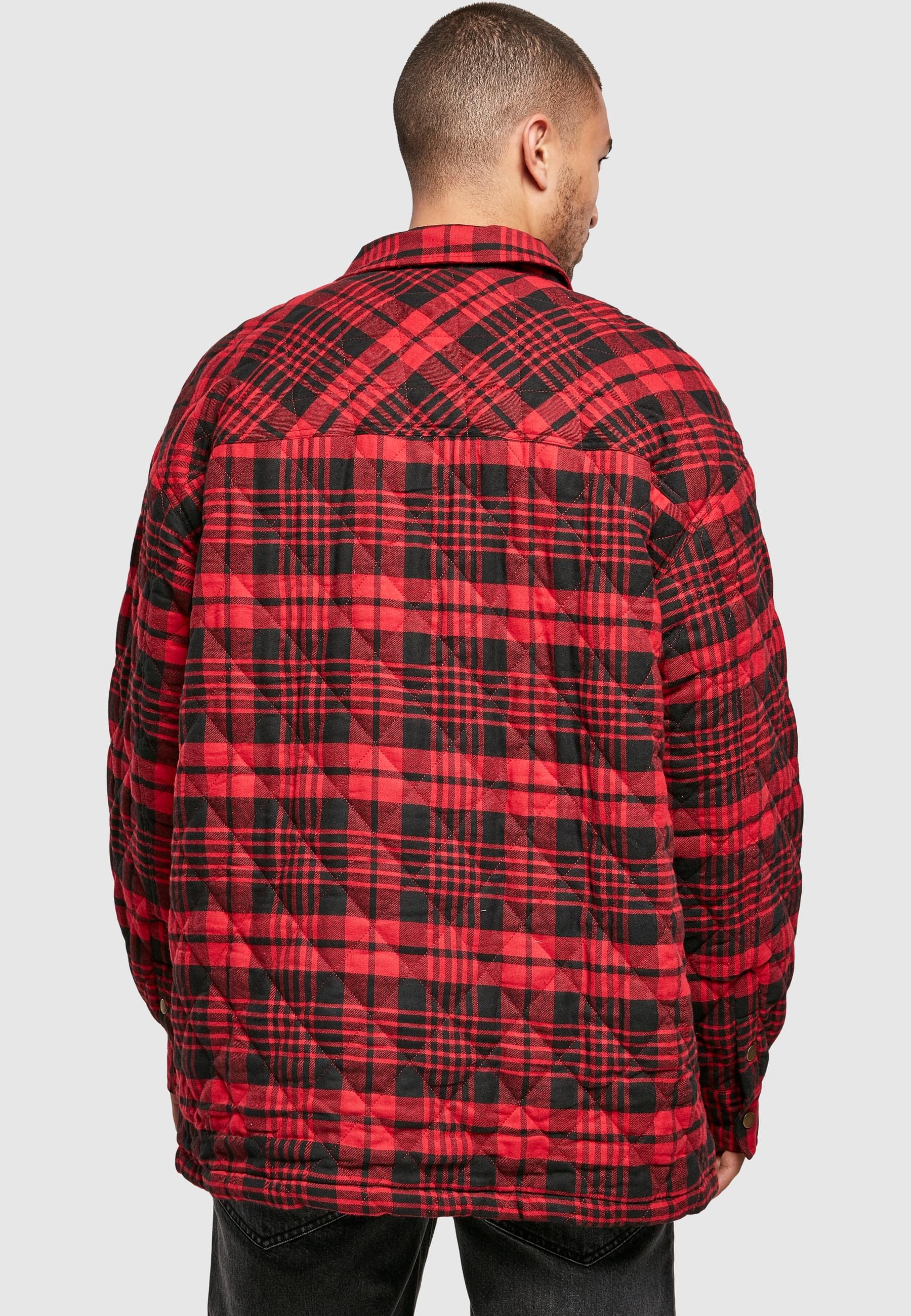 Southpole Langarmhemd »Southpole Herren Southpole Flannel Quitted Shirt Jacket«, (1 tlg.)