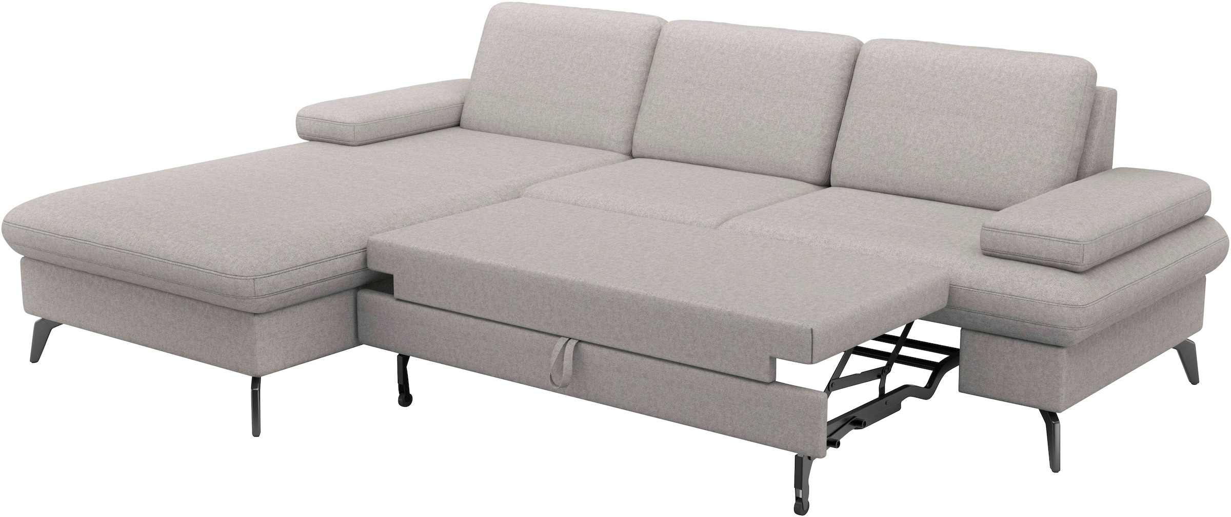 sit&more Ecksofa »Morris Jubi, L-Form«, inkl. Armteilfunktion und 1 Zierkissen, wahlweise mit Bettfunktion