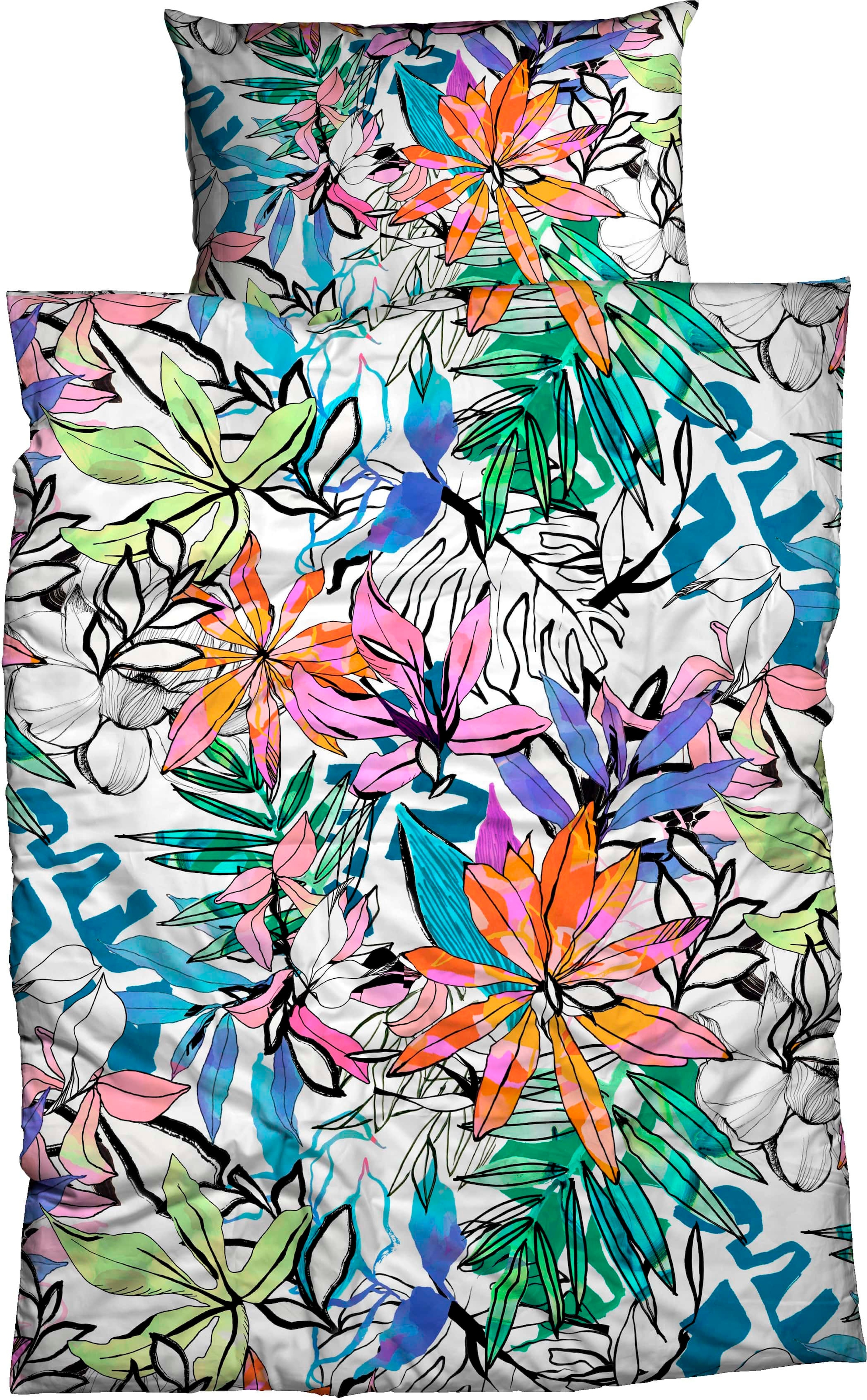 CASATEX Bettwäsche "Minako" 2 Stk. außergewöhnliche und exklusive Farben, b günstig online kaufen