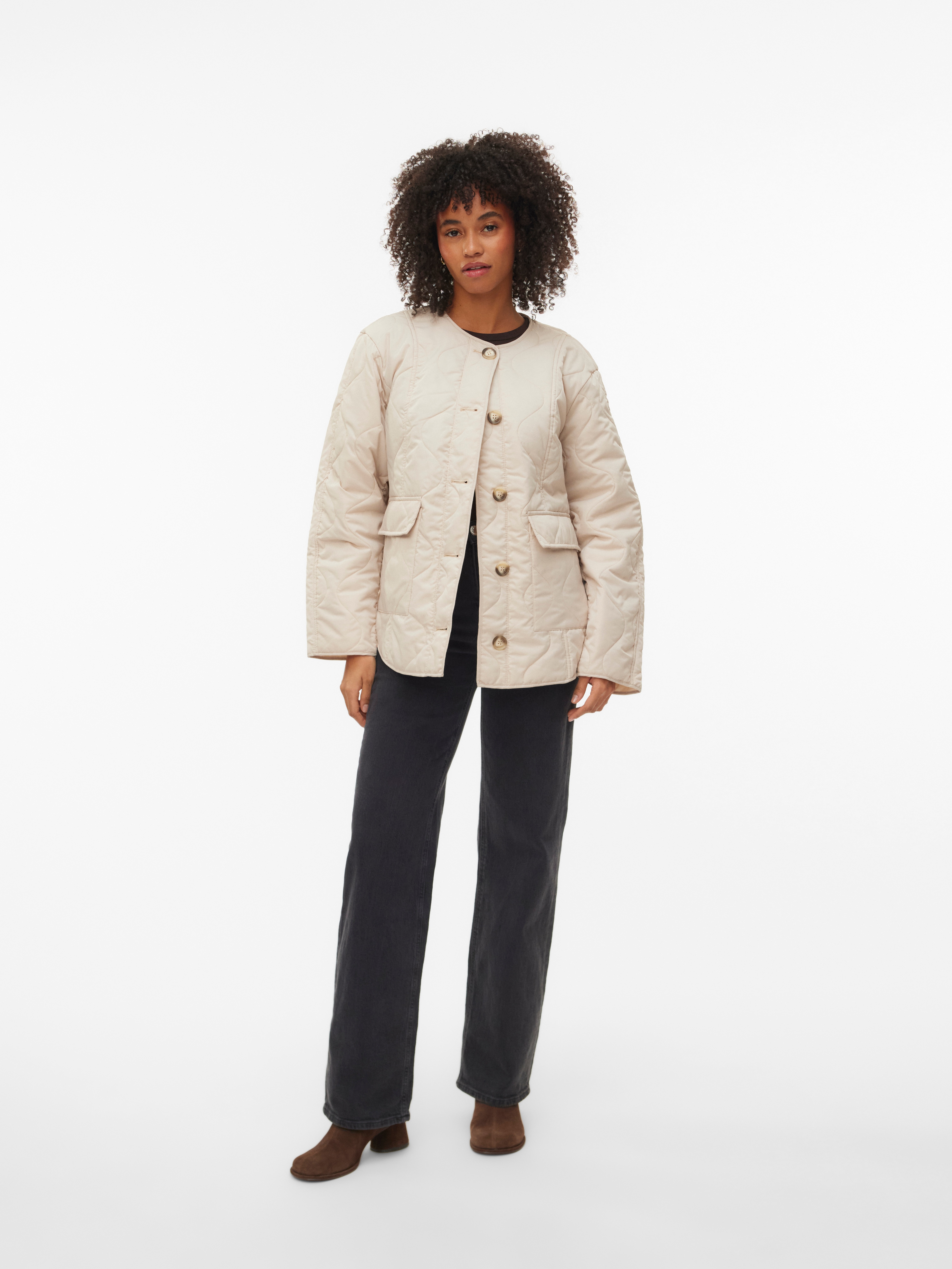 Thumbnail - Vero Moda Steppjacke "VMMILLIE JACKET NOOS" mit durchgehender Knopfleiste