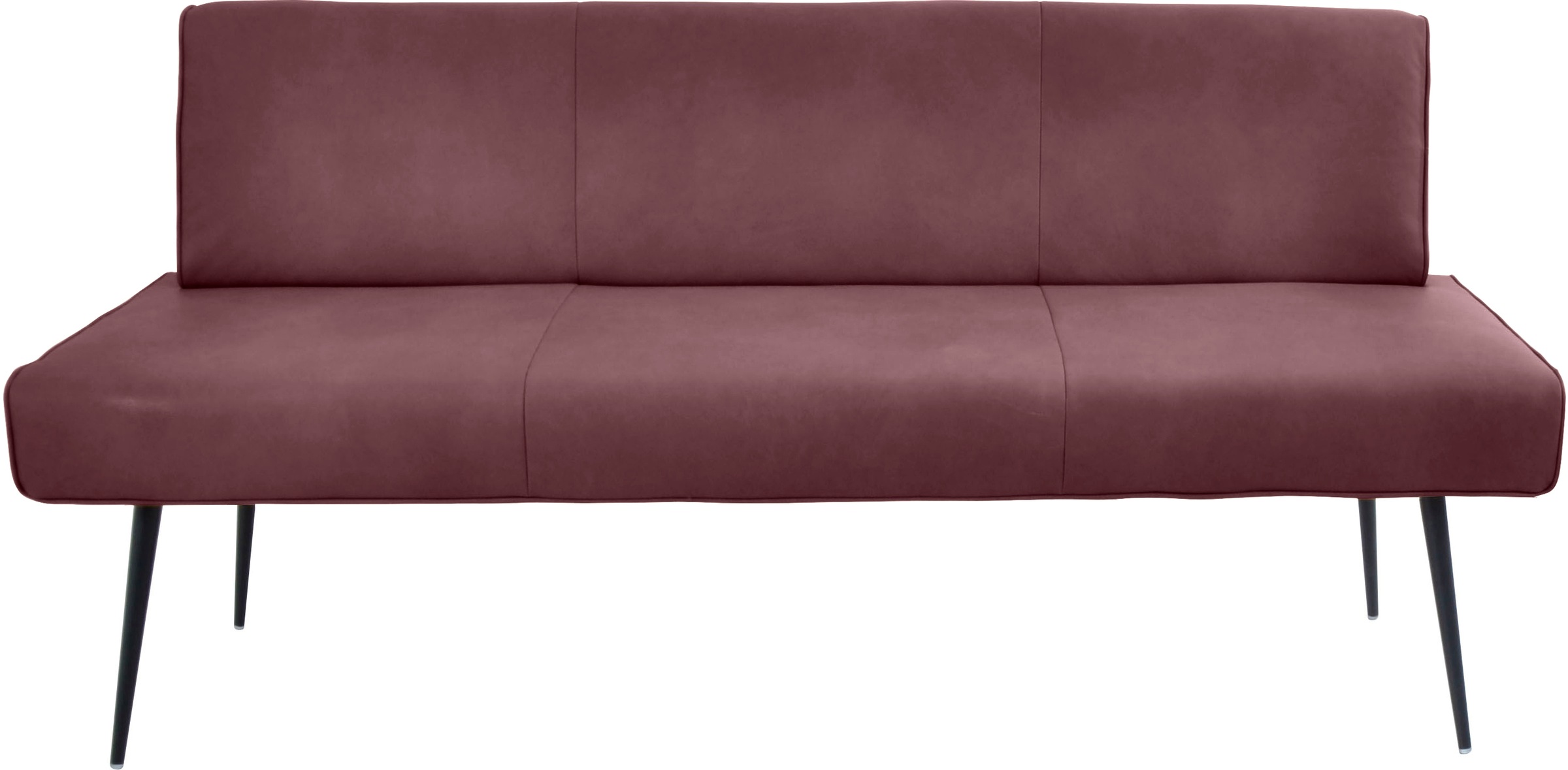 K+W Komfort & Wohnen "Giacomo I Polsterbank" Metallfüsse in schwarz, wahlweise in der Breite 200cm oder 177cm