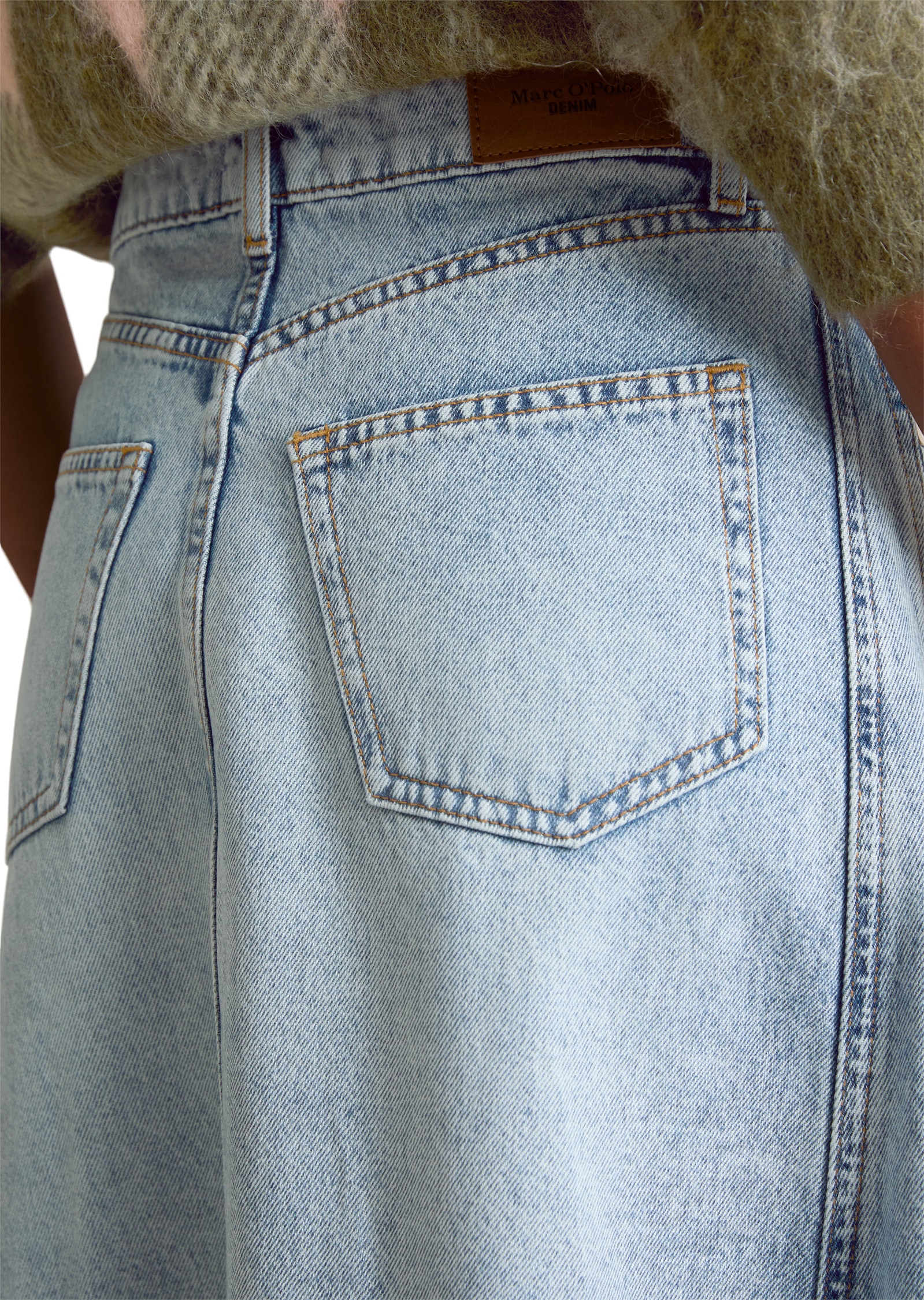 Marc O'Polo DENIM Jeansrock »aus Denim mit europäischen Brennnesselfasern«