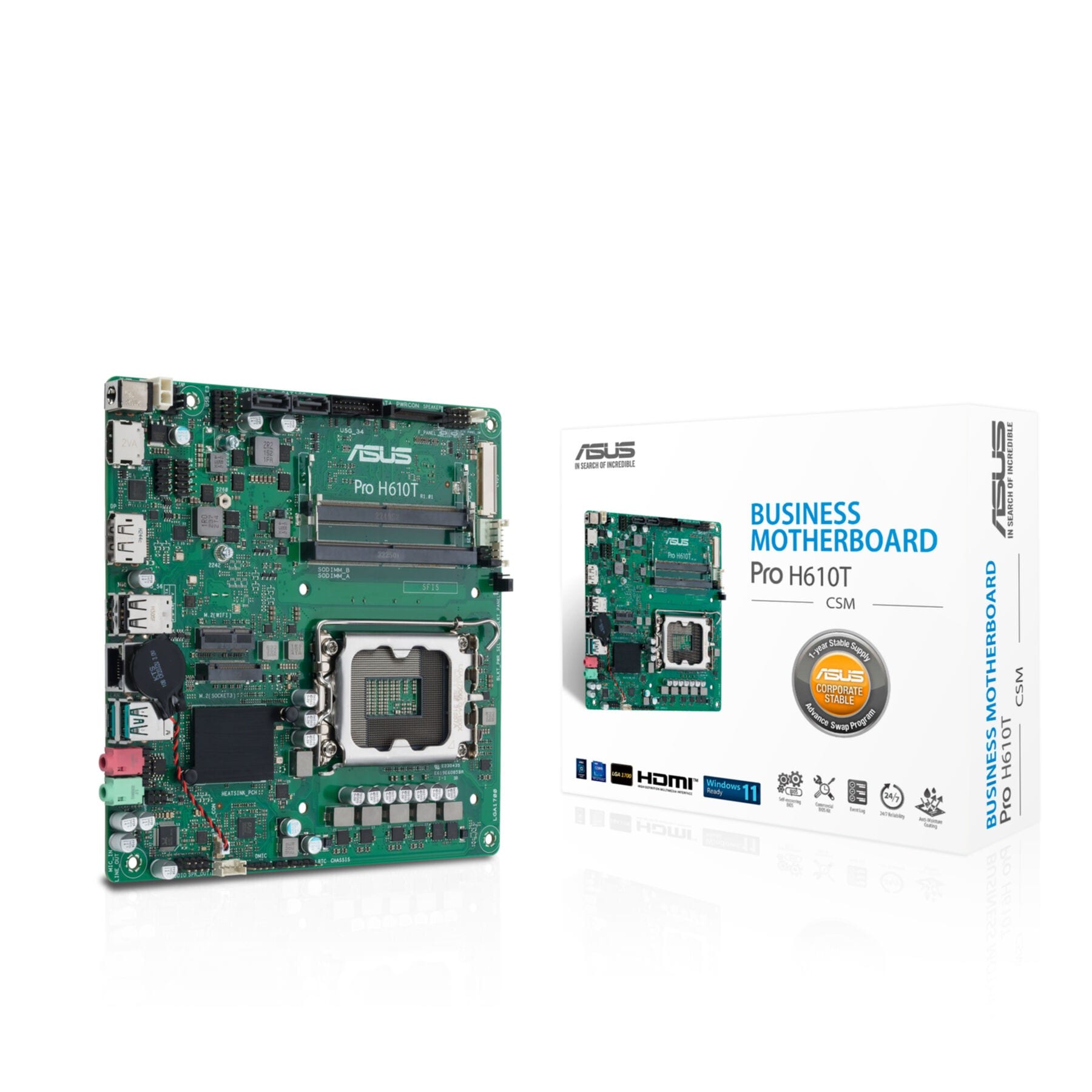 Asus Mainboard »PRO H610T-CSM«